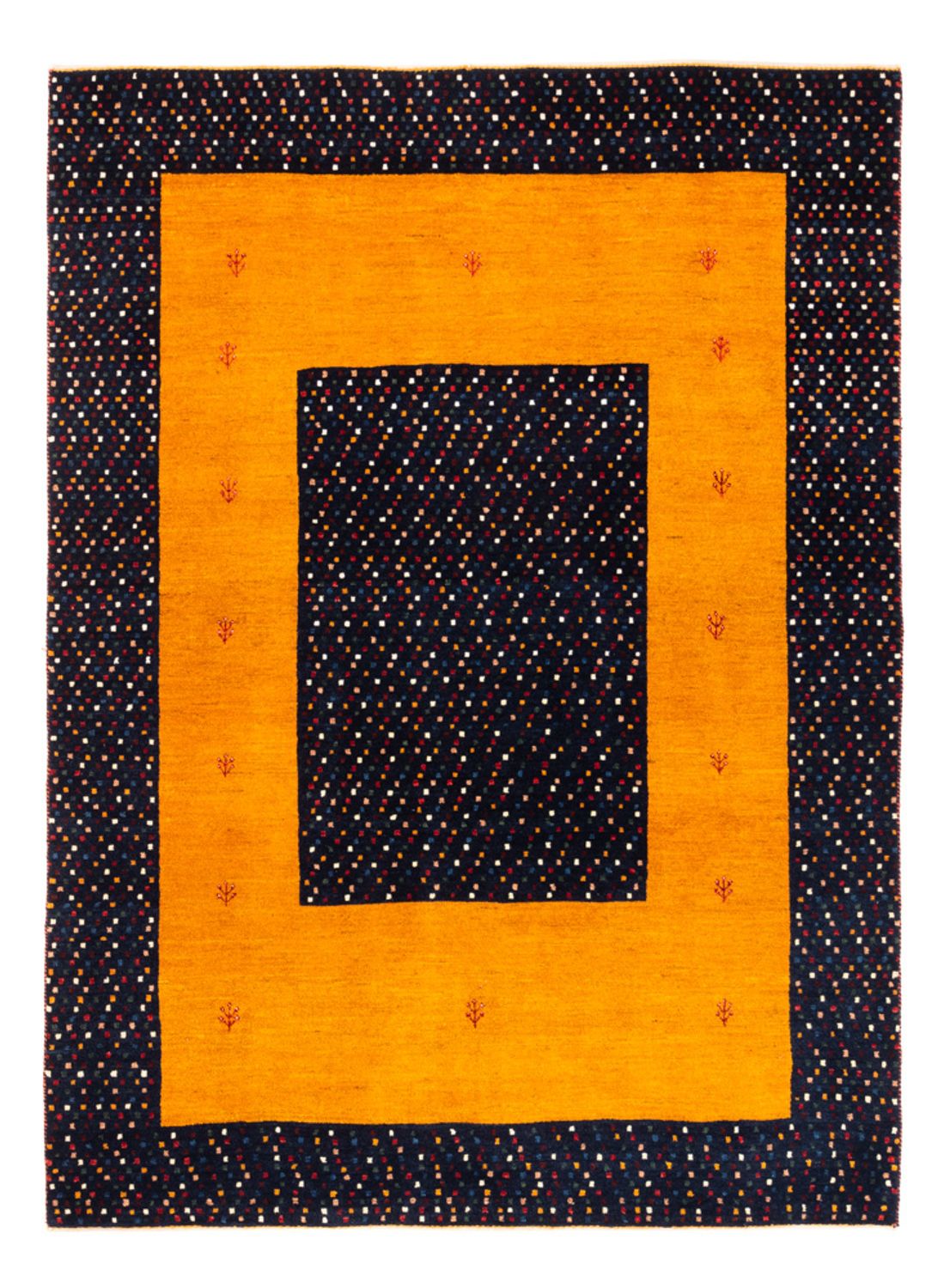 Gabbeh Teppich - Perser - 180 x 132 cm - gold