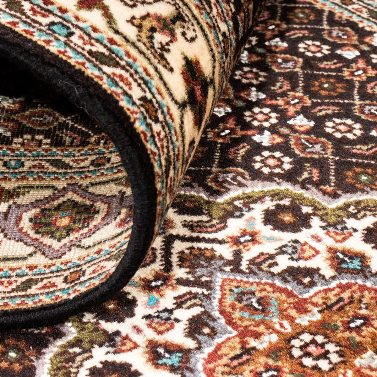 Läufer Perser - Täbriz - Royal - 195 x 75 cm - dunkelblau