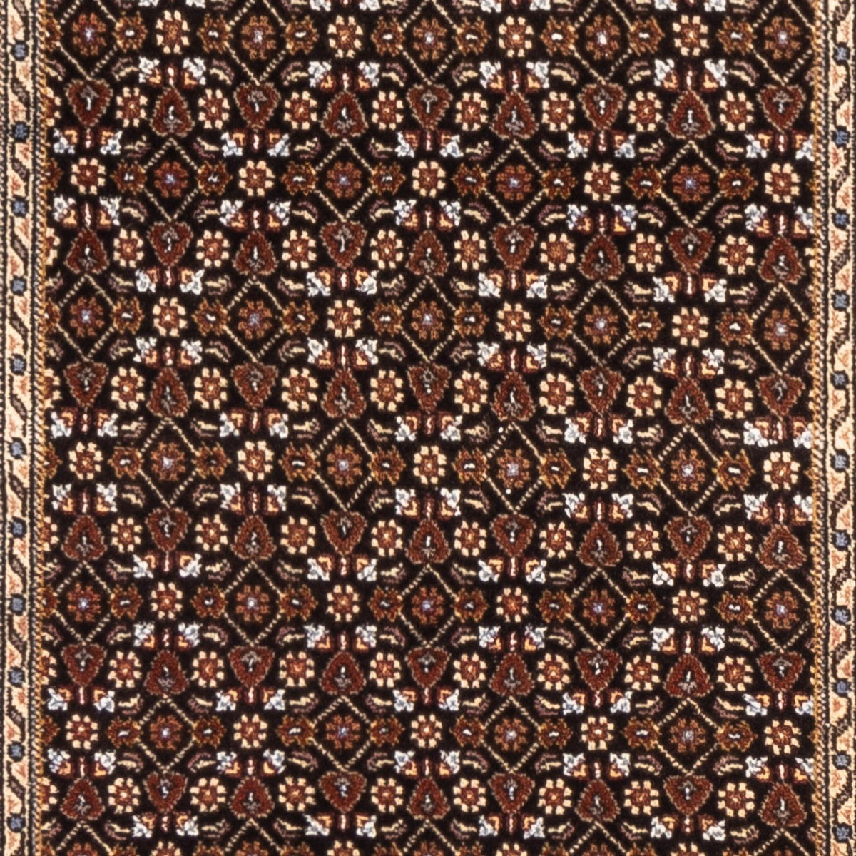 Läufer Perser - Täbriz - Royal - 196 x 80 cm - dunkelblau