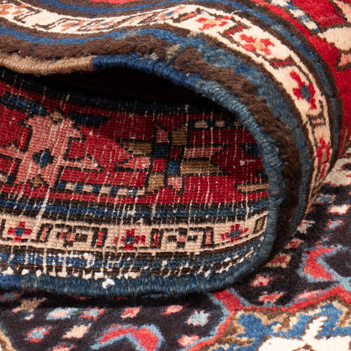 Läufer Perser - Nomadic - 382 x 107 cm - dunkelblau