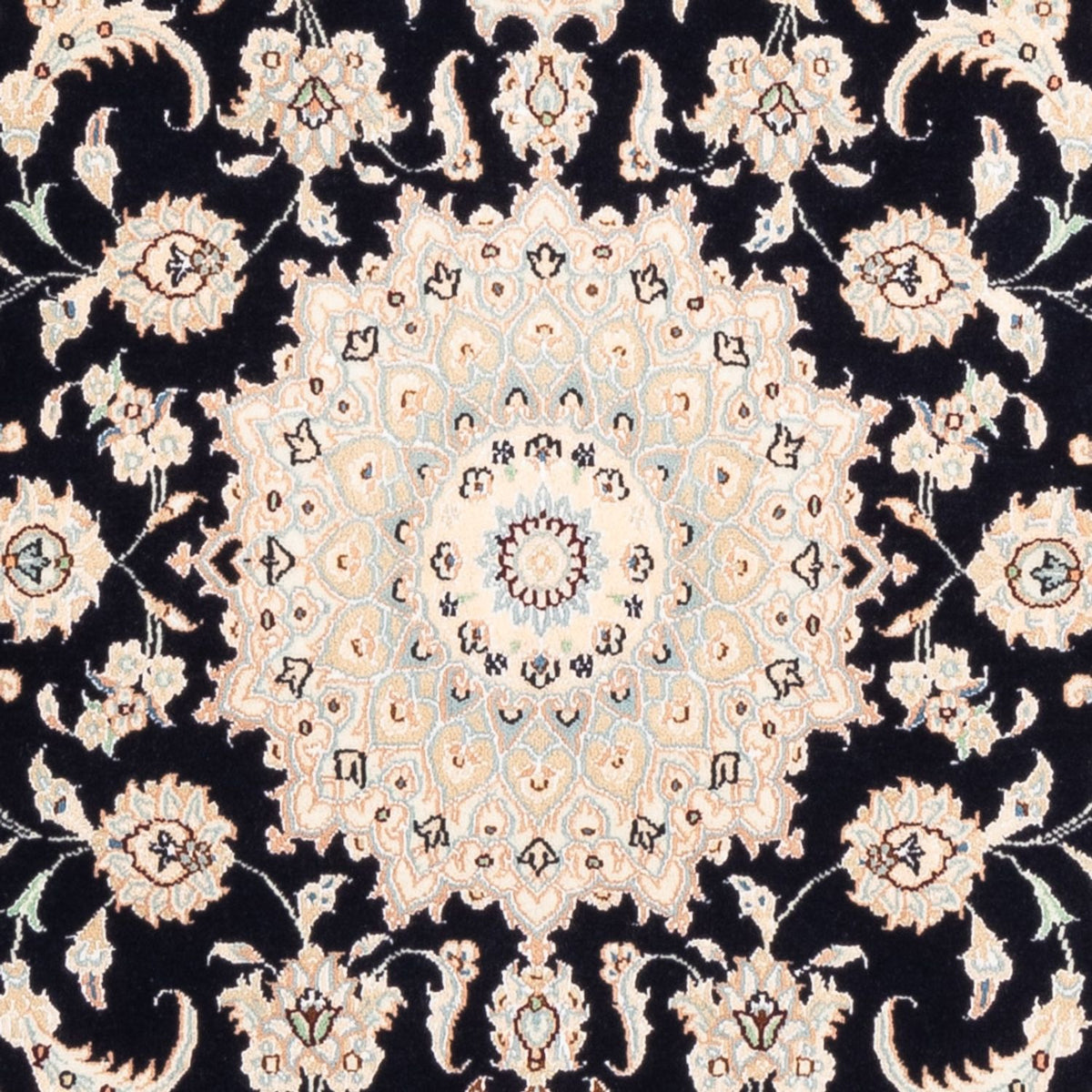 Perserteppich - Nain - Premium - 159 x 105 cm - dunkelblau