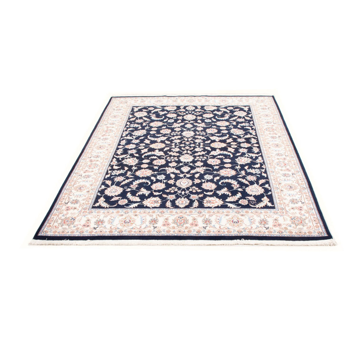 Perserteppich - Täbriz - Royal - 203 x 147 cm - dunkelblau
