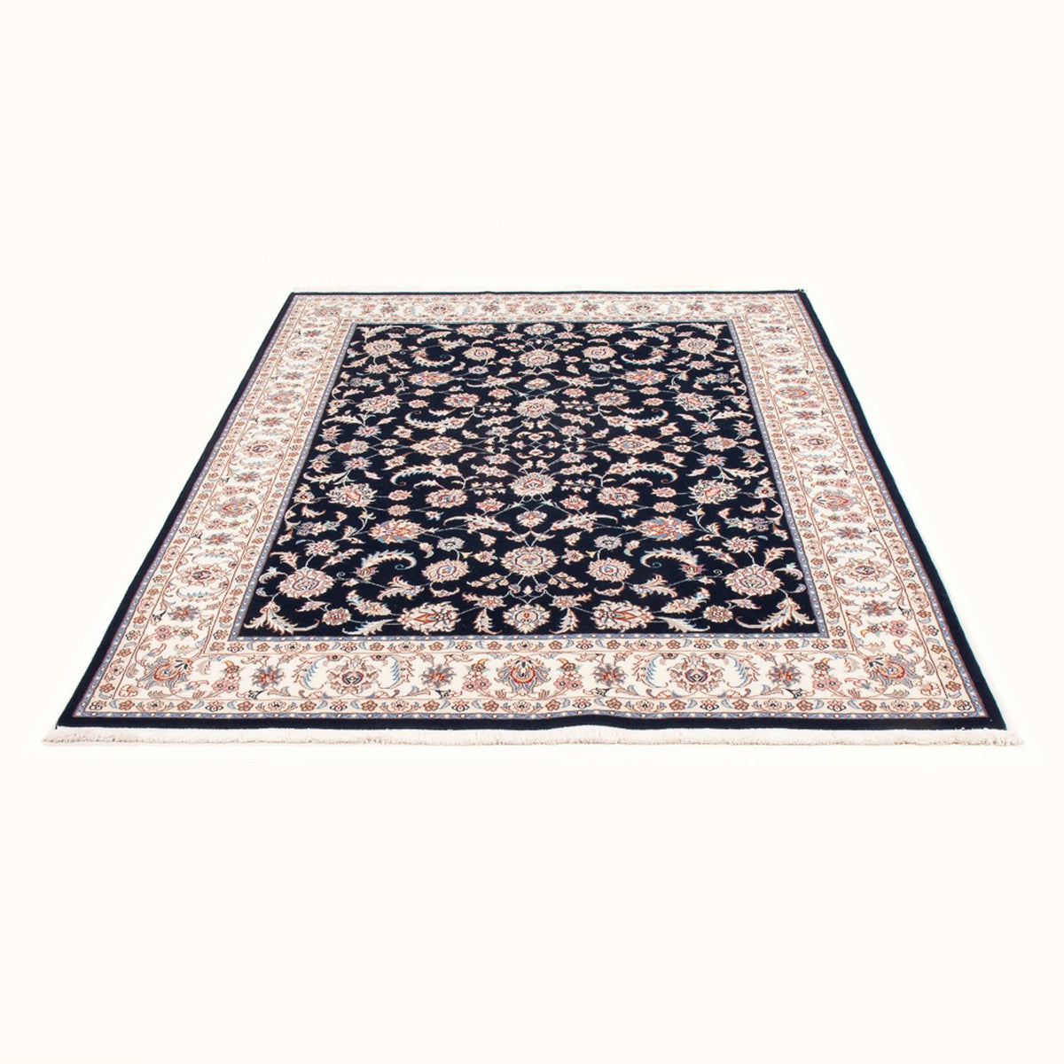 Perserteppich - Täbriz - Royal - 200 x 150 cm - dunkelblau