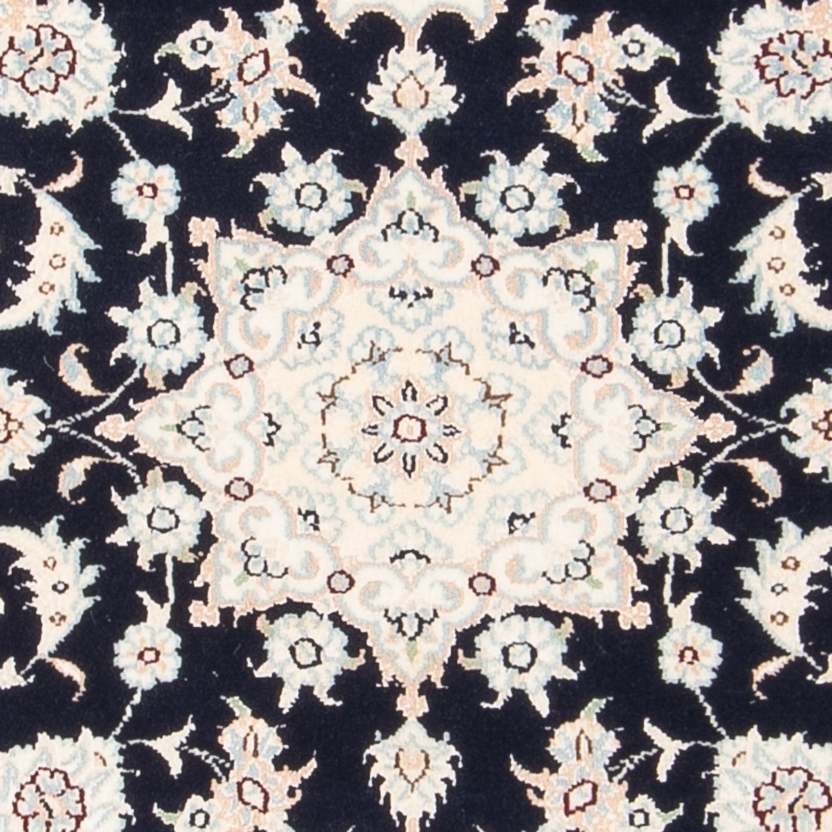 Perserteppich - Nain - Premium - 123 x 80 cm - dunkelblau