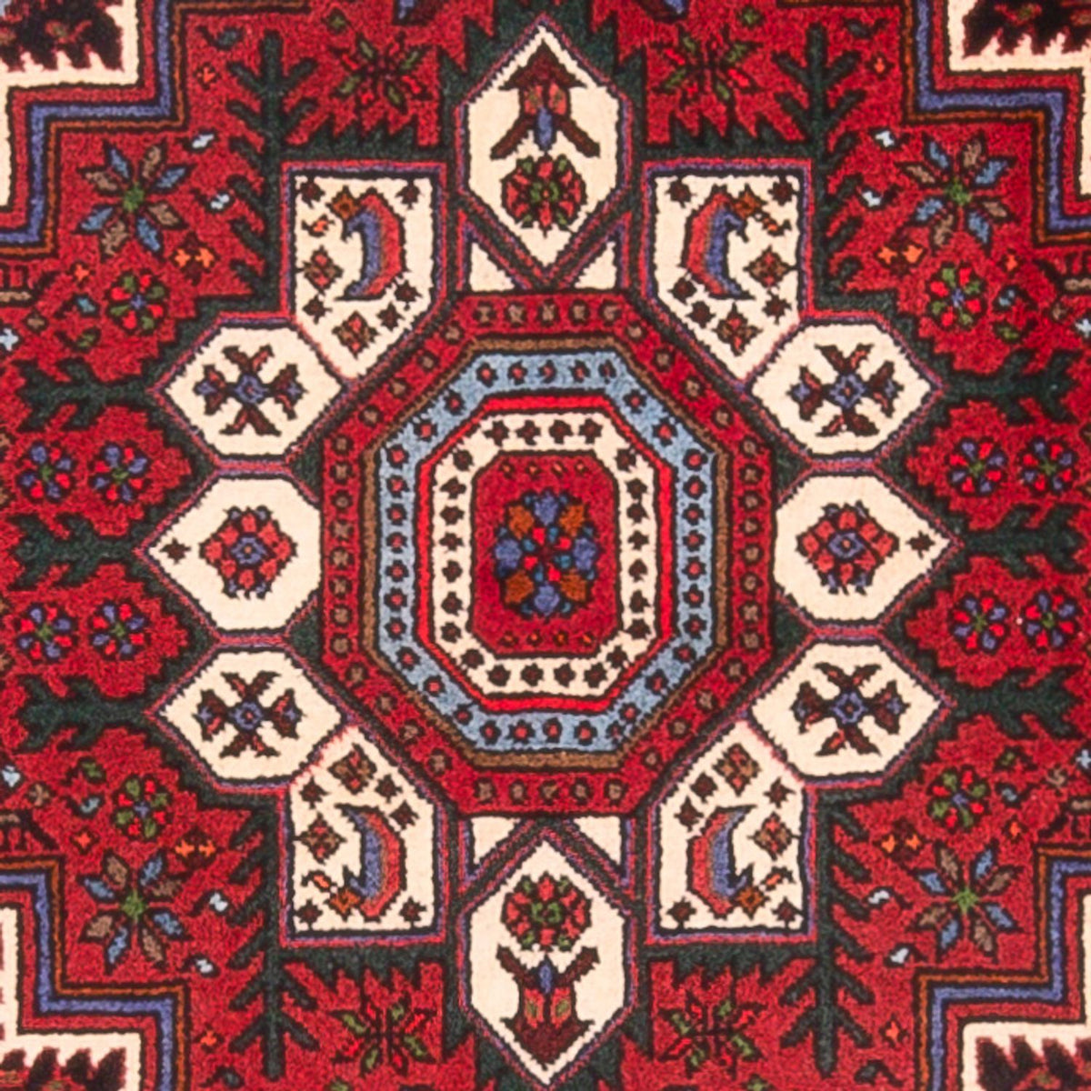 Perserteppich - Nomadic - 125 x 74 cm - rot
