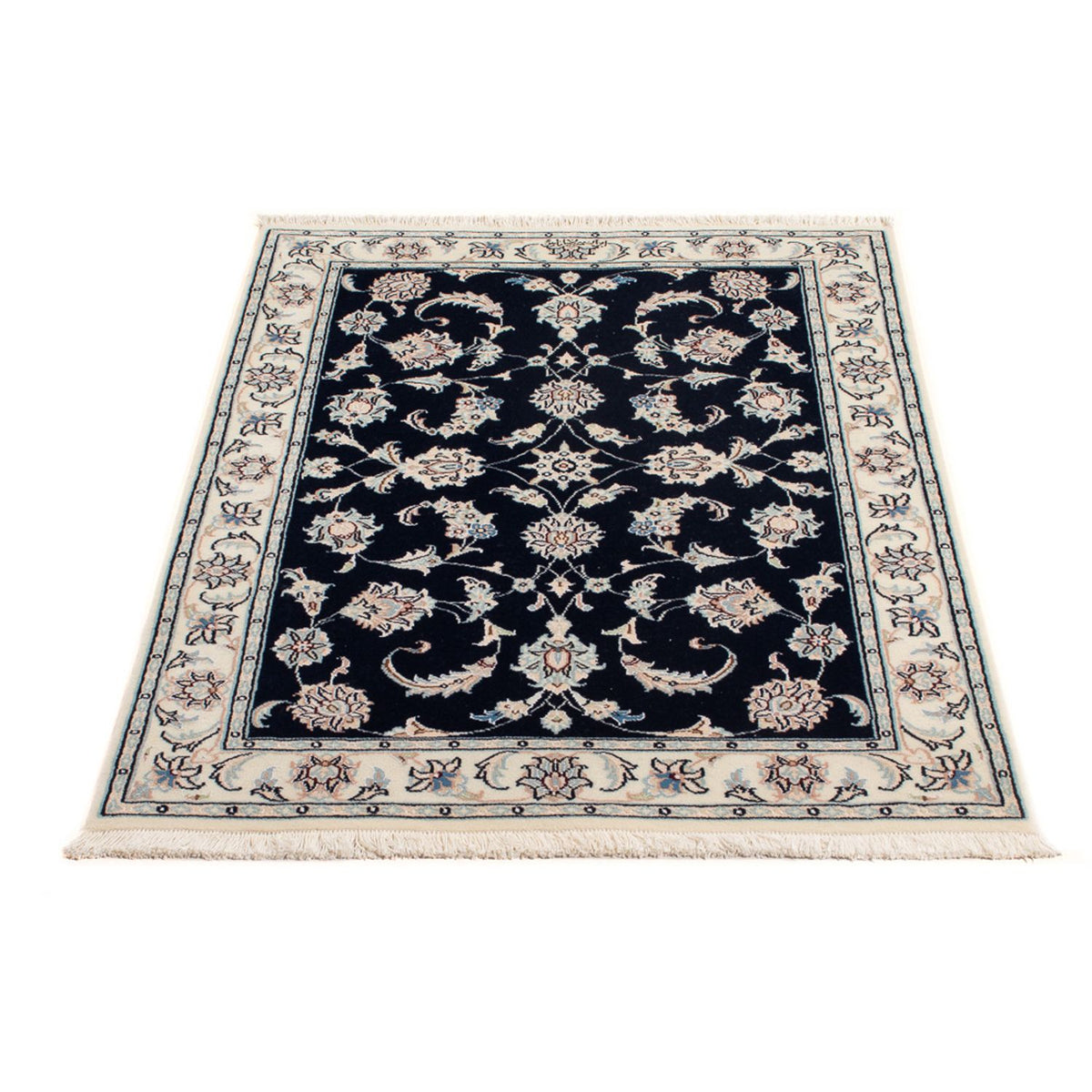 Perserteppich - Nain - Premium - 120 x 79 cm - dunkelblau