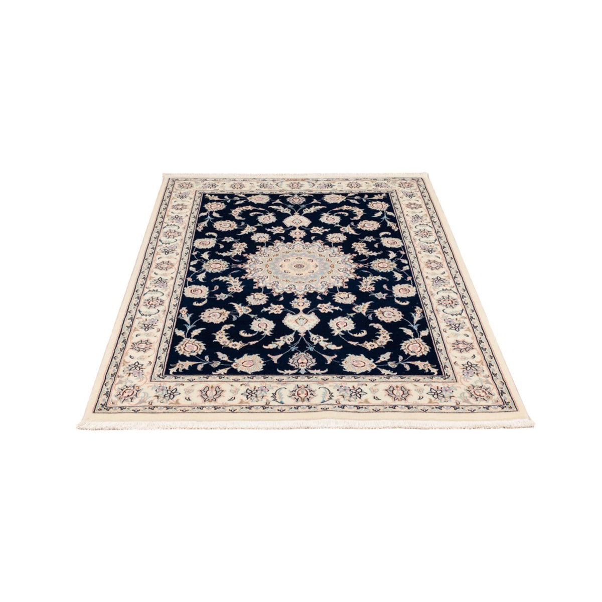 Perserteppich - Nain - Premium - 161 x 105 cm - dunkelblau