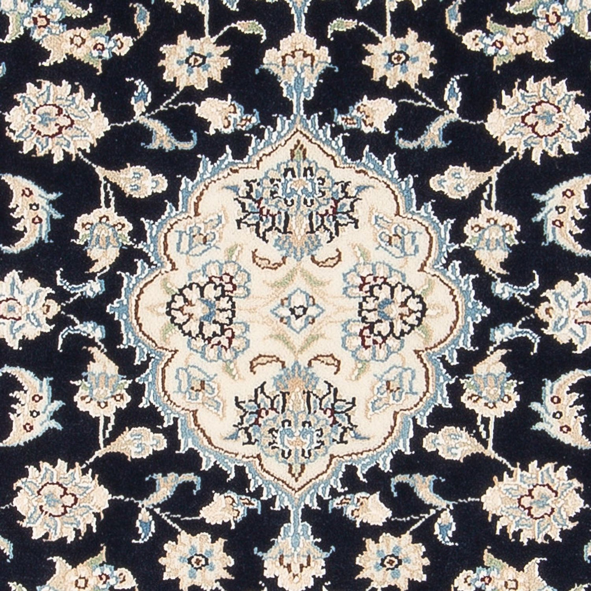 Perserteppich - Nain - Premium - 138 x 82 cm - dunkelblau