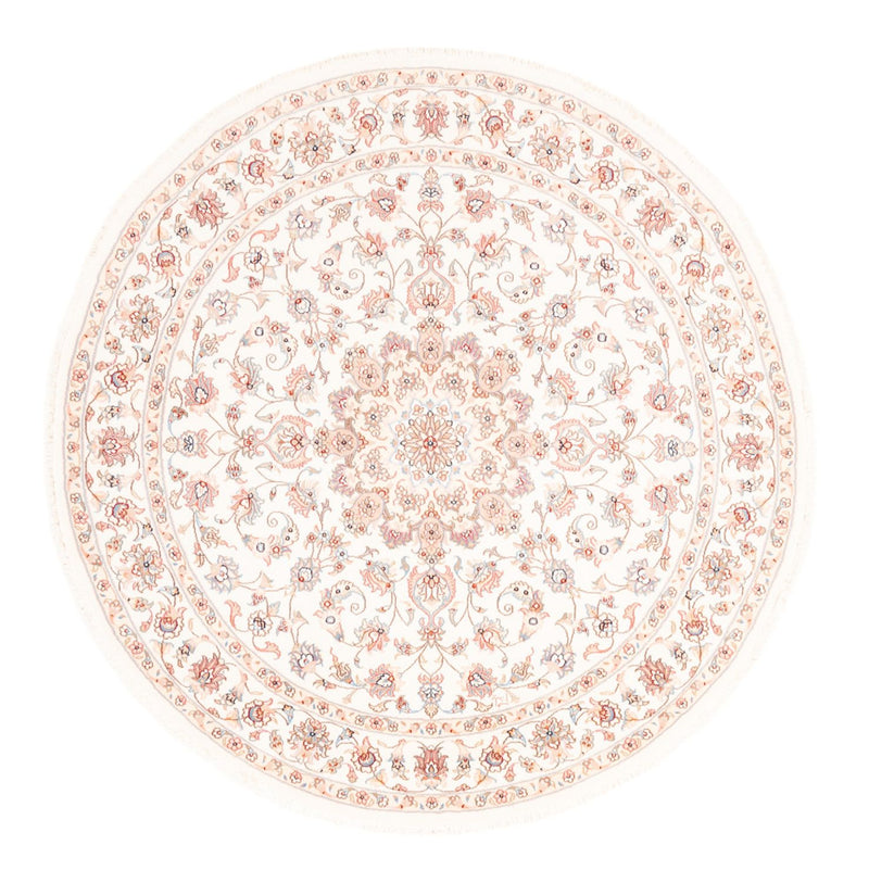 Perserteppich - Täbriz rund  - 157 x 151 cm - creme
