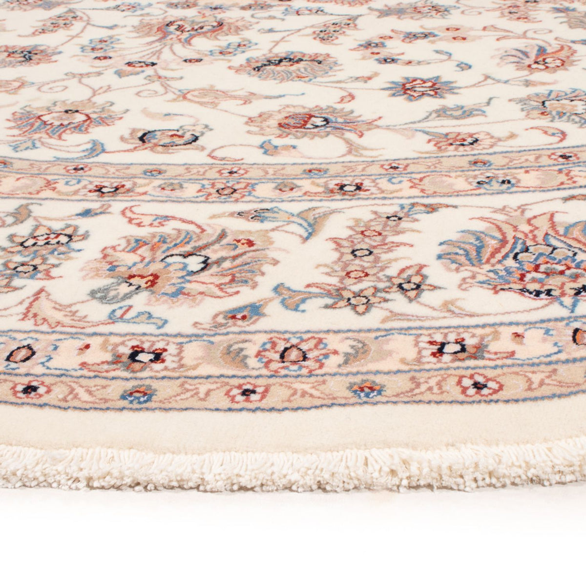 Perserteppich - Täbriz - Royal rund  - 250 x 250 cm - creme