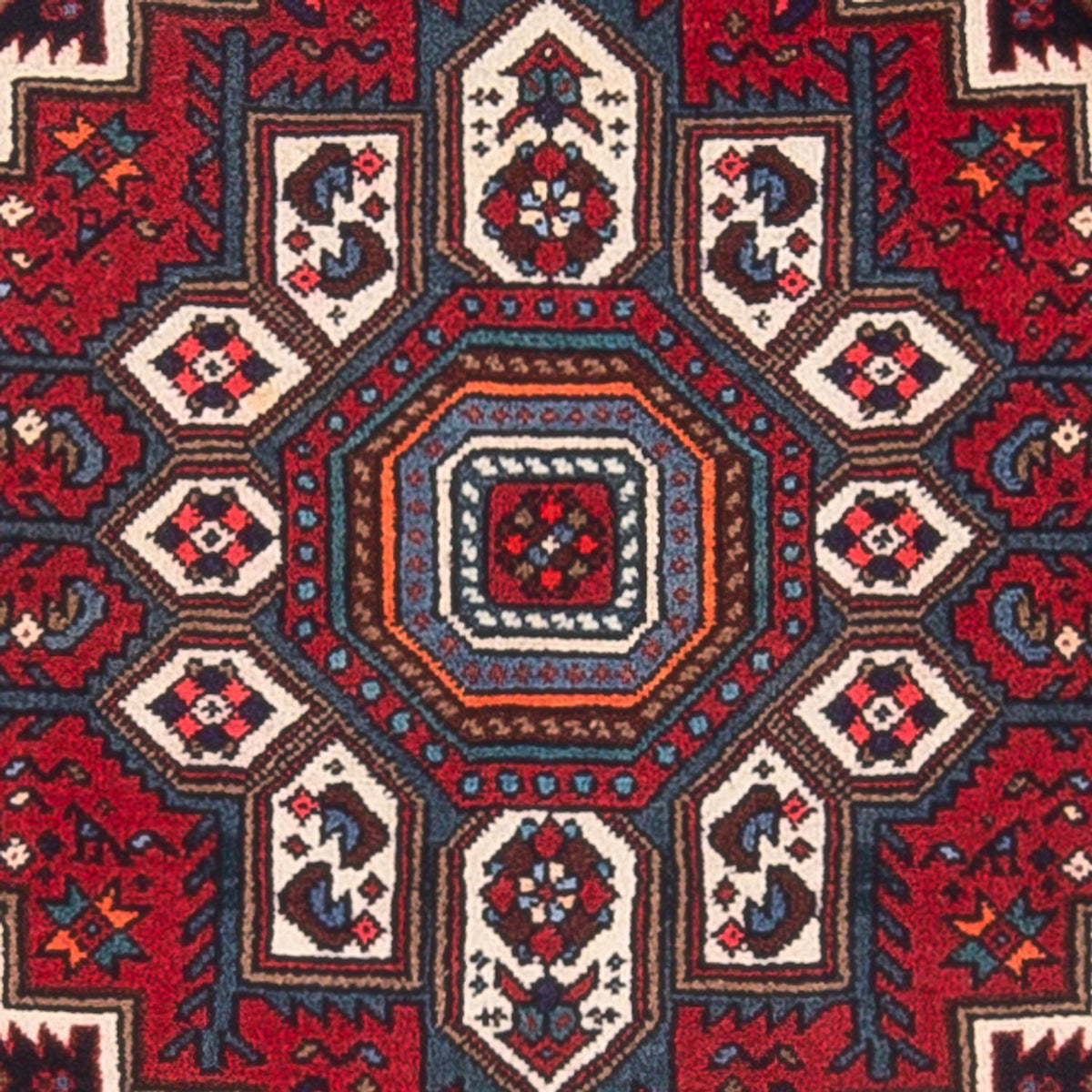 Perserteppich - Nomadic - 109 x 72 cm - rot
