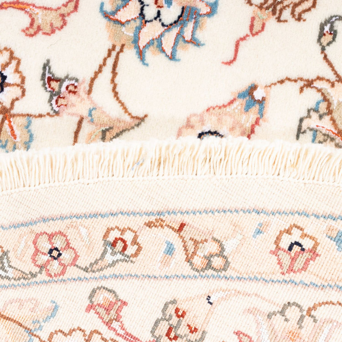 Perserteppich - Täbriz rund - 150 x 150 cm - creme