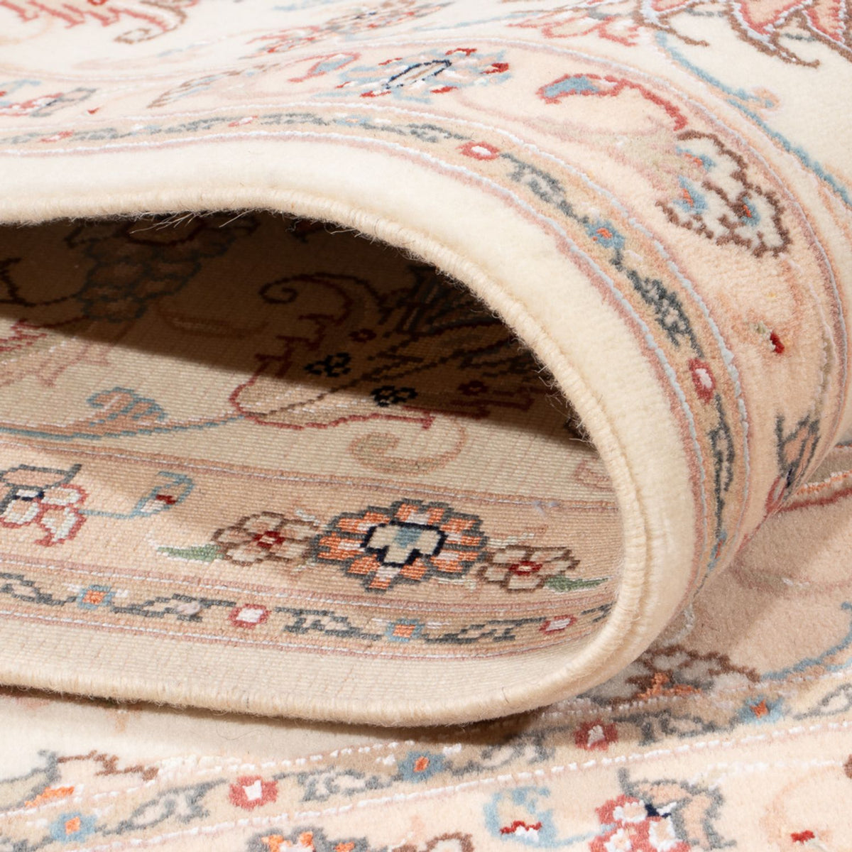 Perserteppich - Täbriz - Royal quadratisch  - 208 x 197 cm - creme