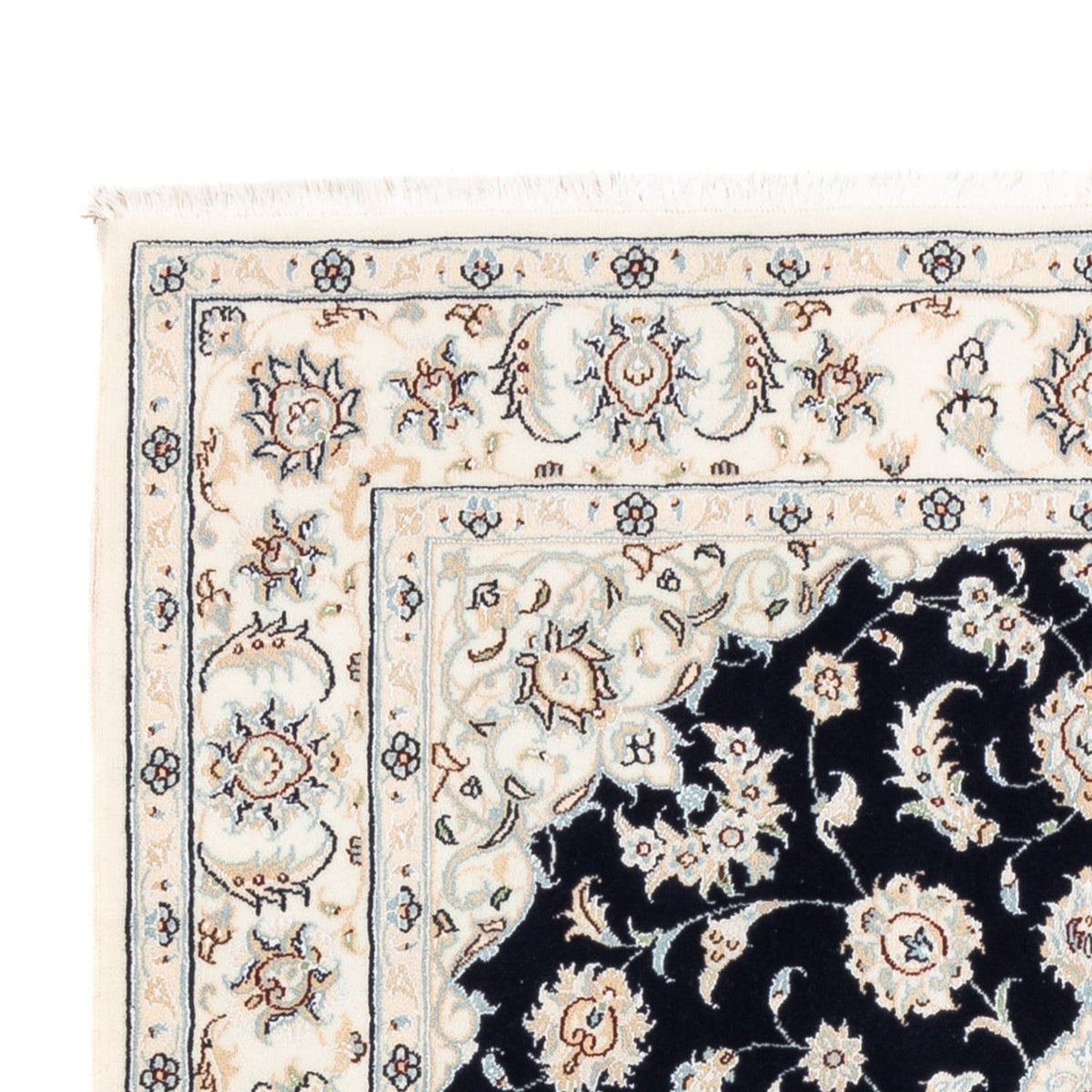 Perserteppich - Nain - Premium - 176 x 119 cm - dunkelblau