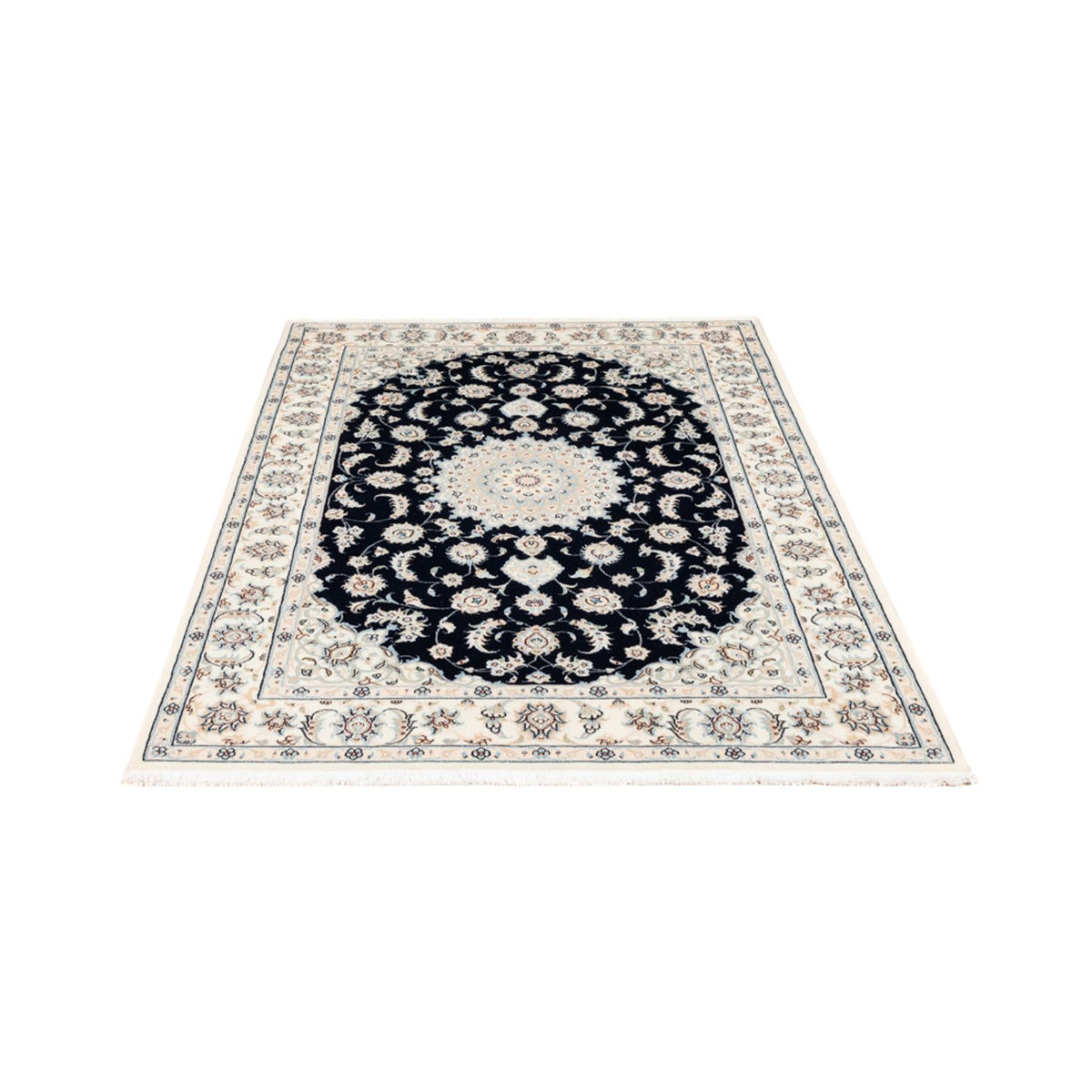 Perserteppich - Nain - Premium - 176 x 119 cm - dunkelblau