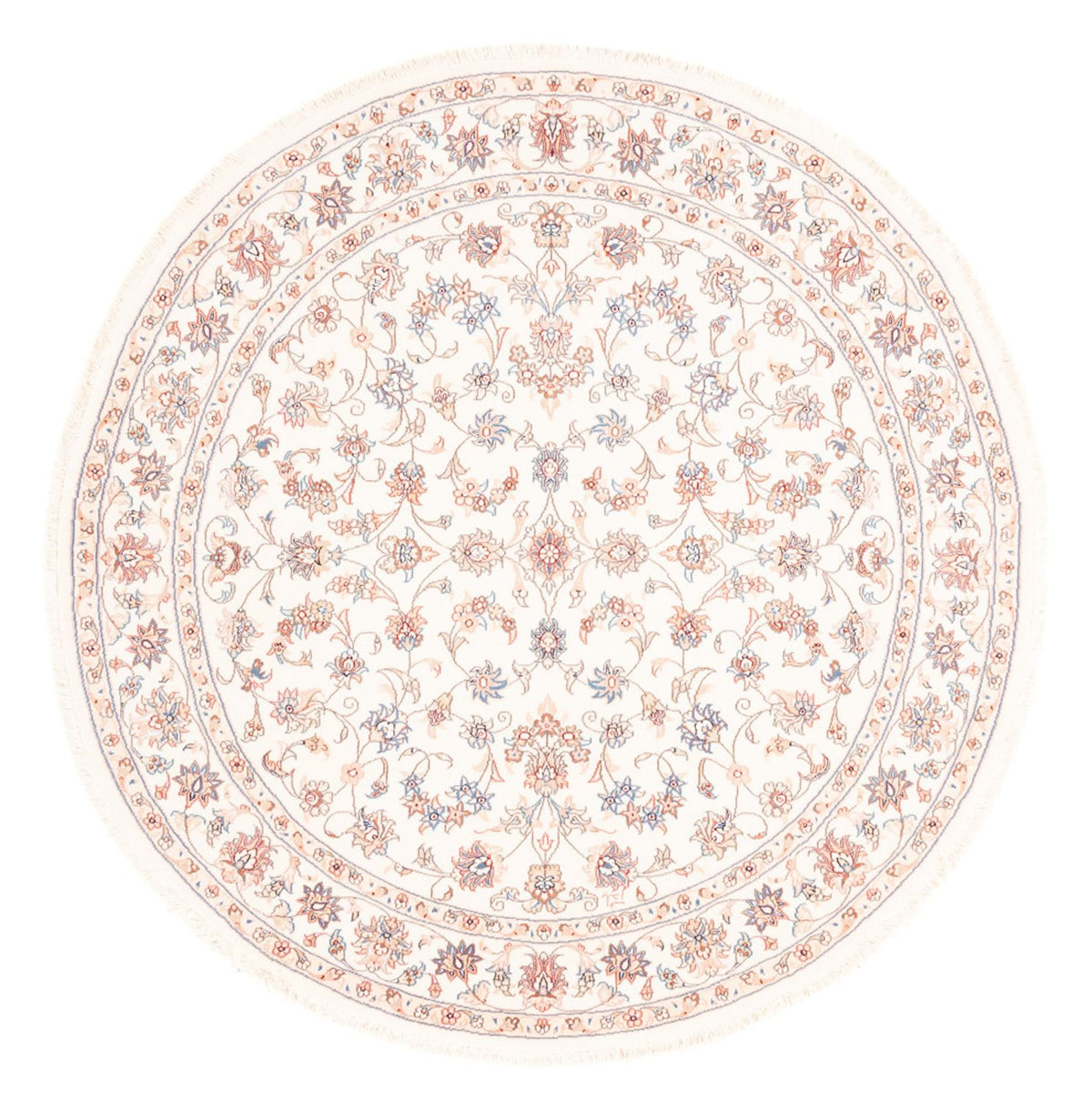 Perserteppich - Täbriz rund - 152 x 146 cm - creme