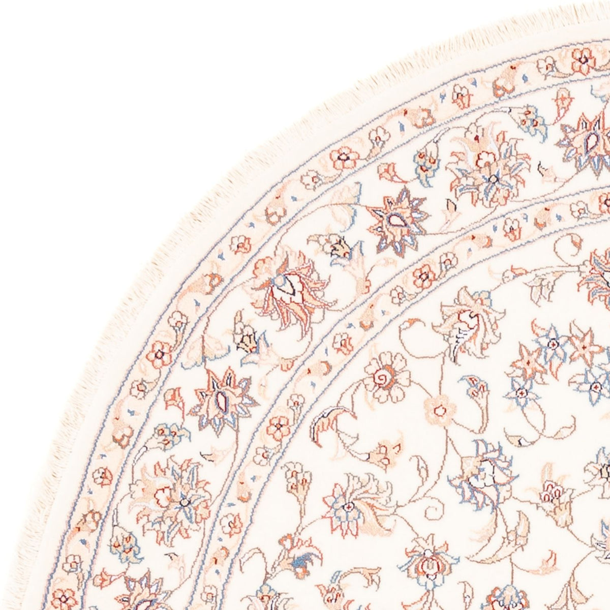 Perserteppich - Täbriz rund - 152 x 146 cm - creme
