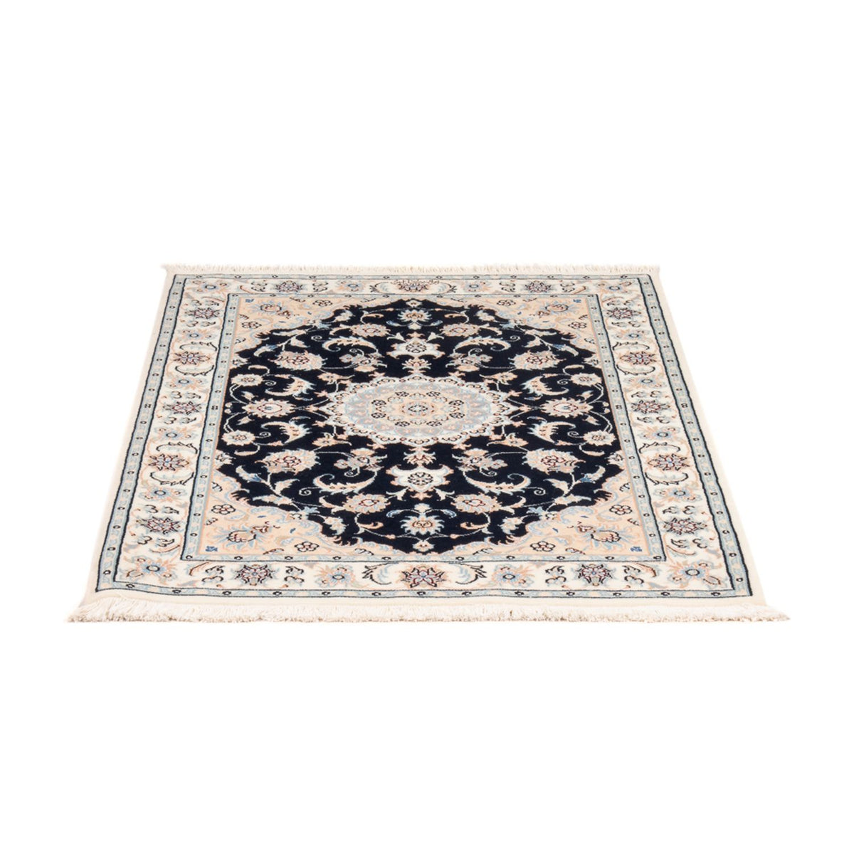 Perserteppich - Nain - Premium - 132 x 74 cm - dunkelblau
