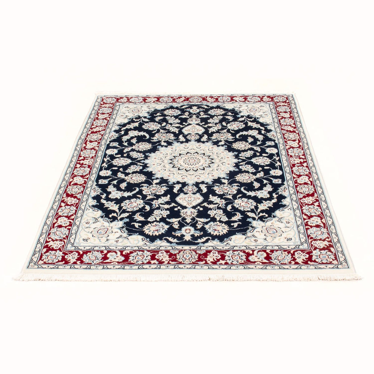 Perserteppich - Nain - Royal - 151 x 105 cm - dunkelblau