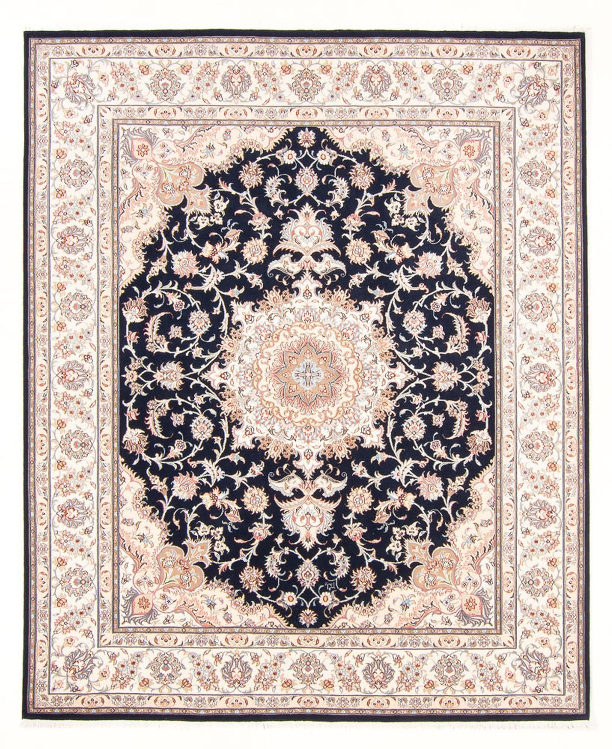 Perserteppich - Täbriz - Royal - 250 x 200 cm - dunkelblau