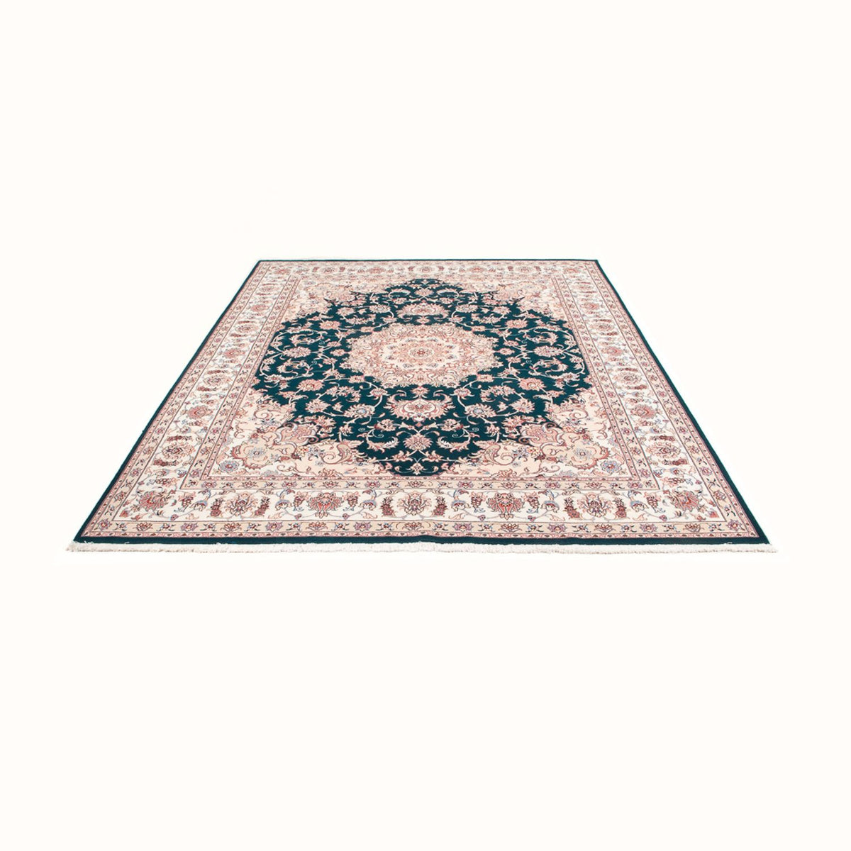 Perserteppich - Täbriz - Royal - 251 x 195 cm - grün