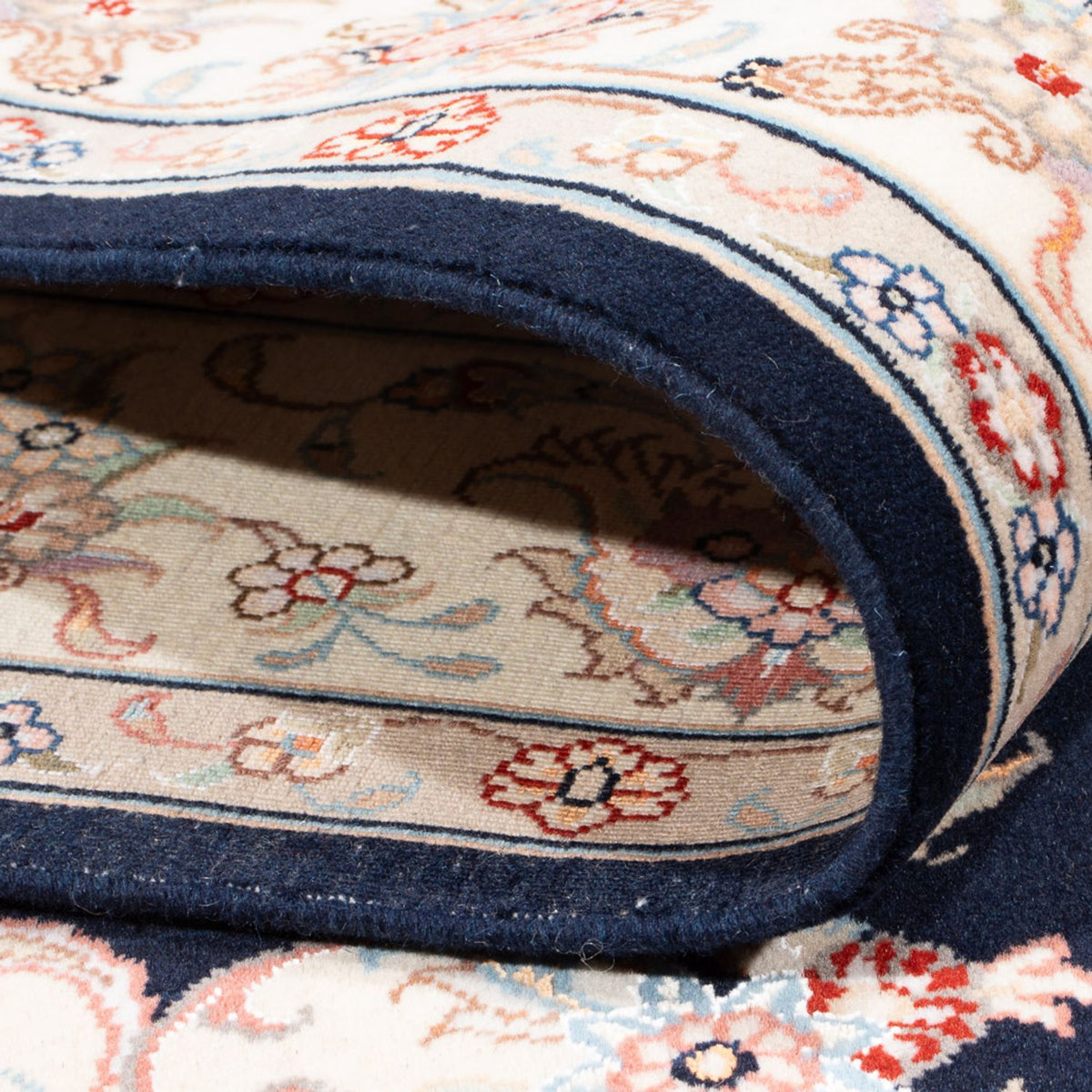 Perserteppich - Täbriz - Royal - 197 x 149 cm - dunkelblau