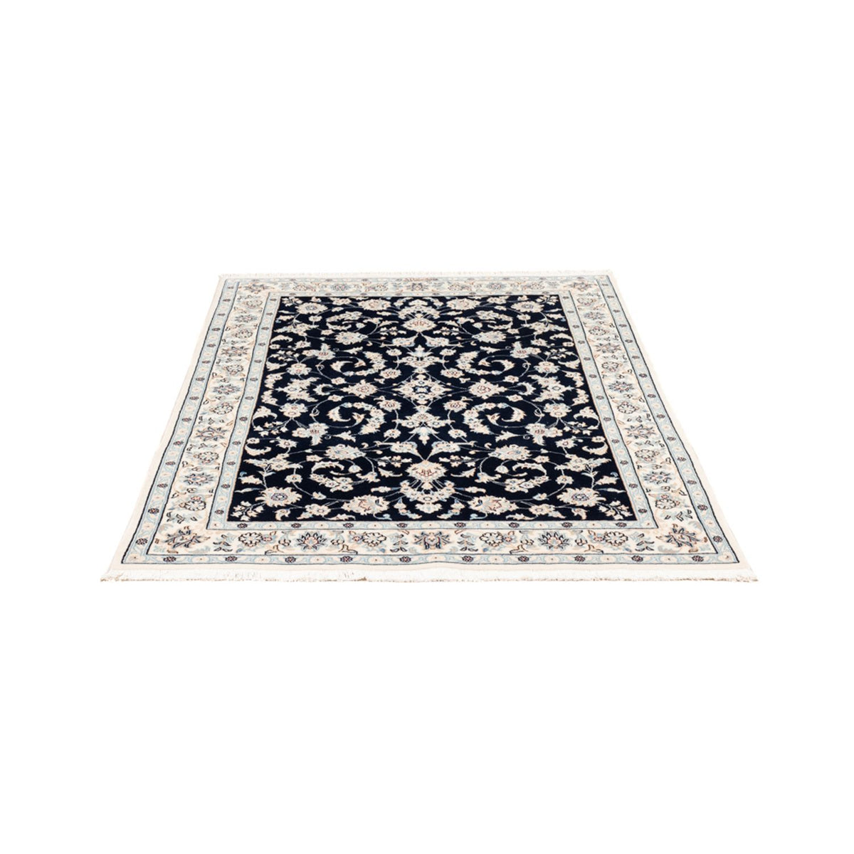 Perserteppich - Nain - Premium - 154 x 107 cm - dunkelblau