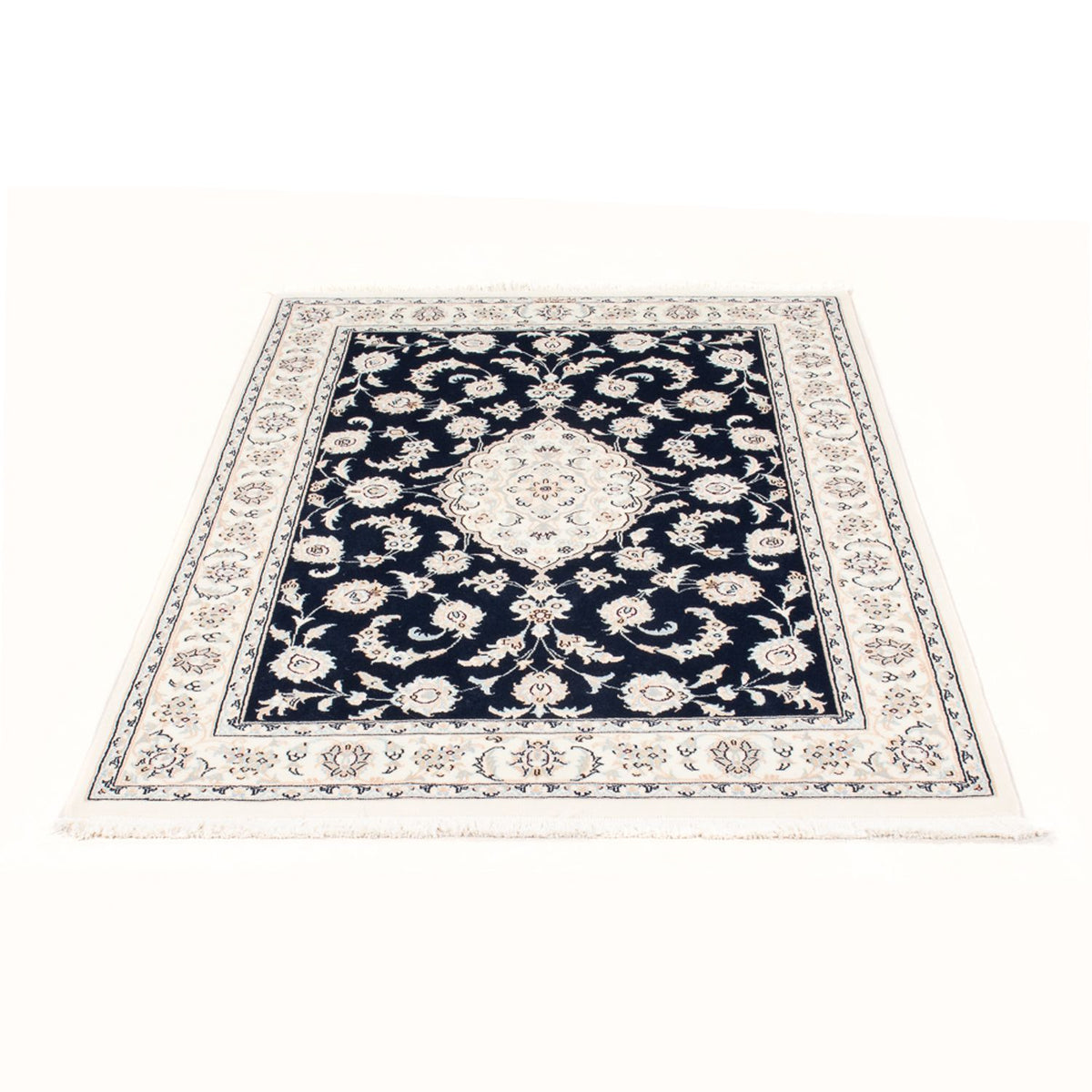 Perserteppich - Nain - Royal - 155 x 105 cm - dunkelblau