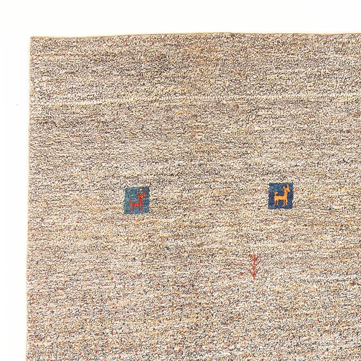 Gabbeh Teppich - Perser - 243 x 178 cm - natur