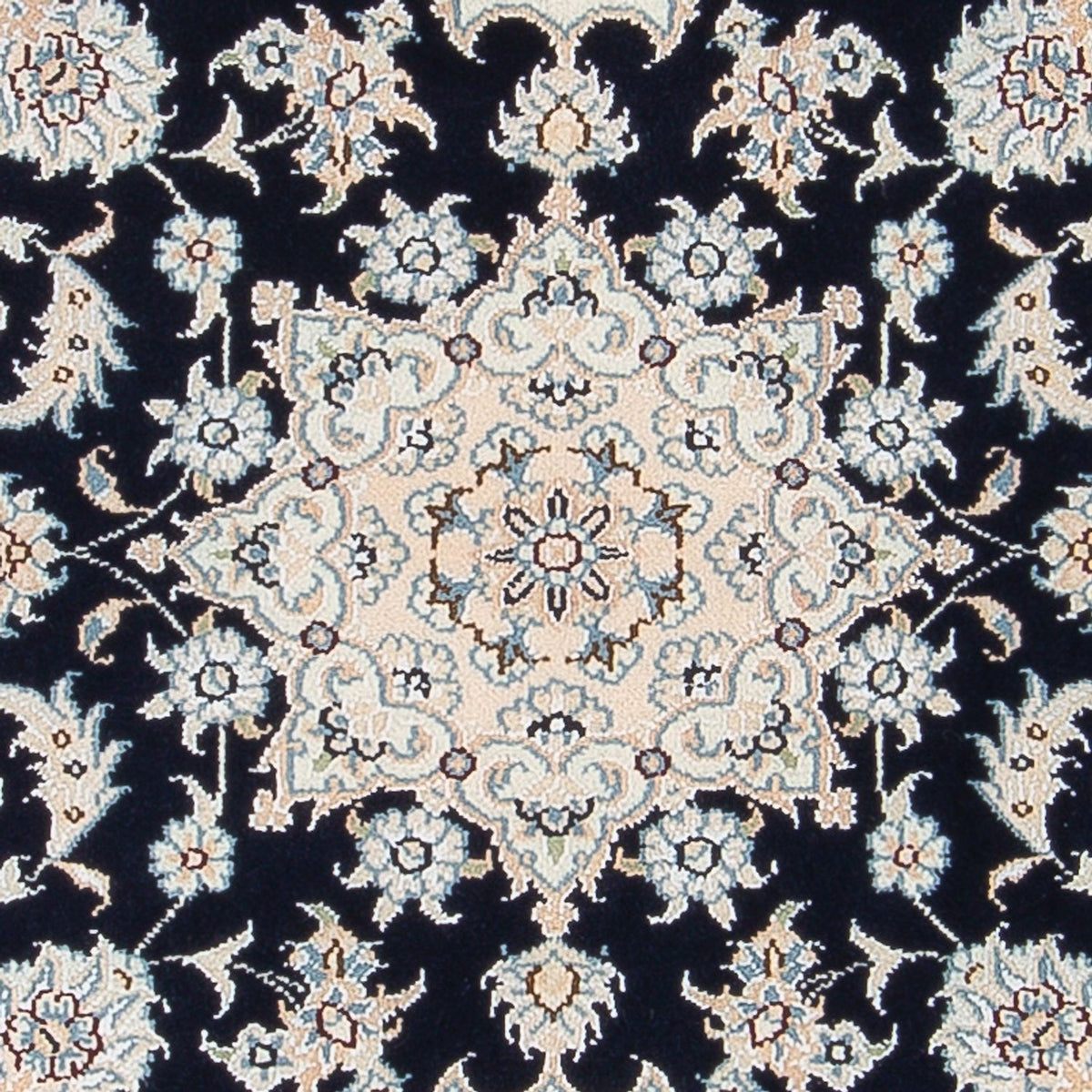 Perserteppich - Nain - Premium - 123 x 83 cm - dunkelblau