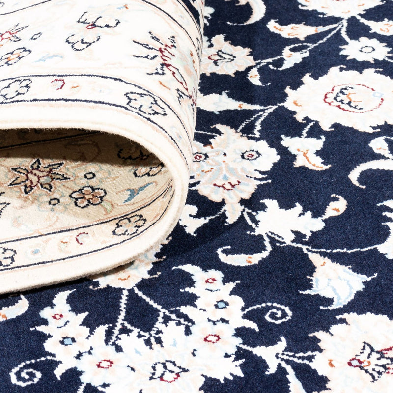 Perserteppich - Nain - Premium - 174 x 121 cm - dunkelblau