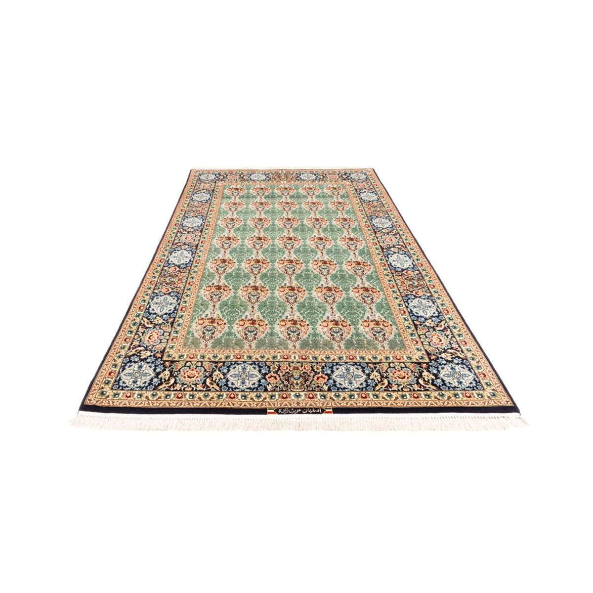Perserteppich - Isfahan - Premium - 244 x 157 cm - grün