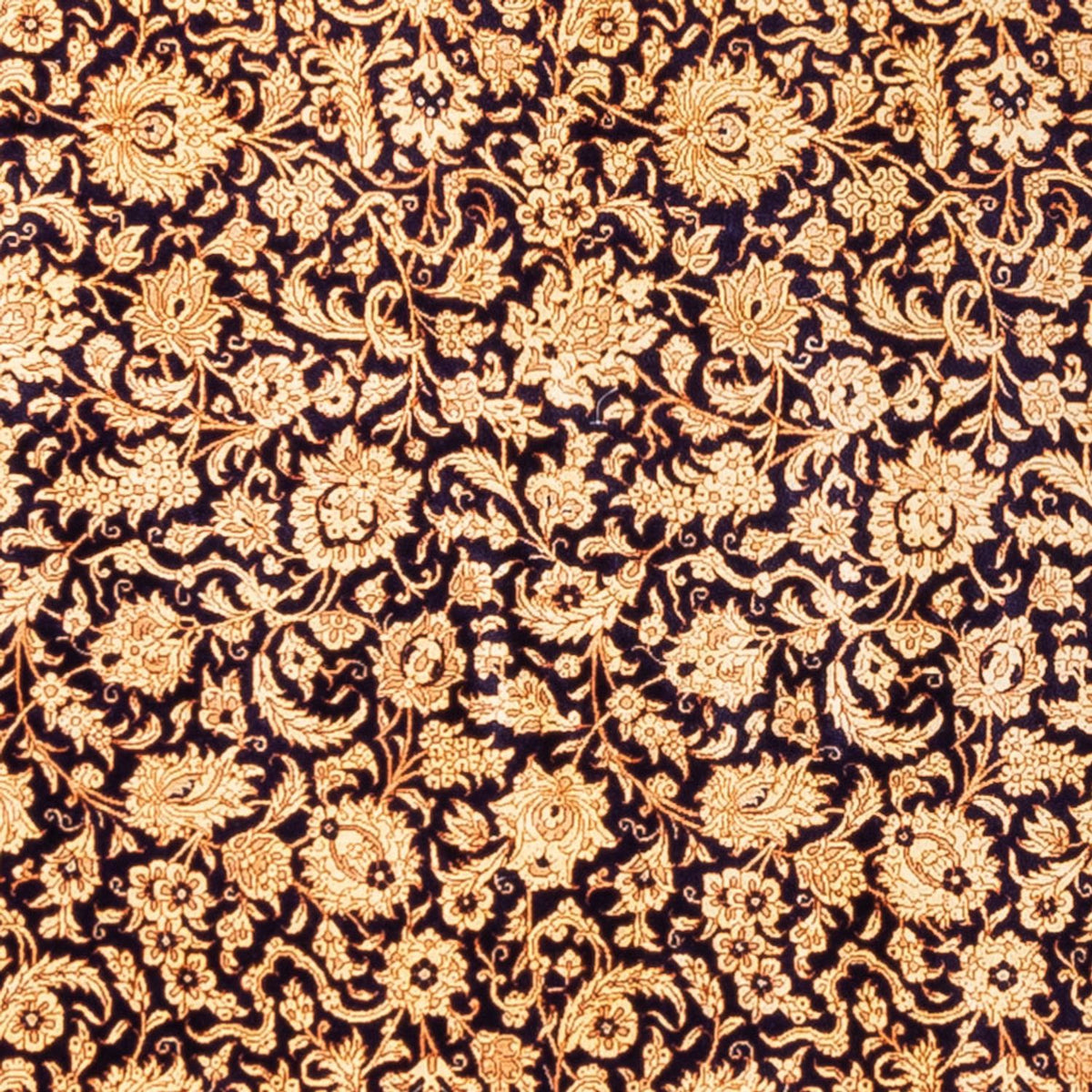 Seidenteppich - Ghom Seide - Premium quadratisch - 247 x 243 cm - dunkelbeige