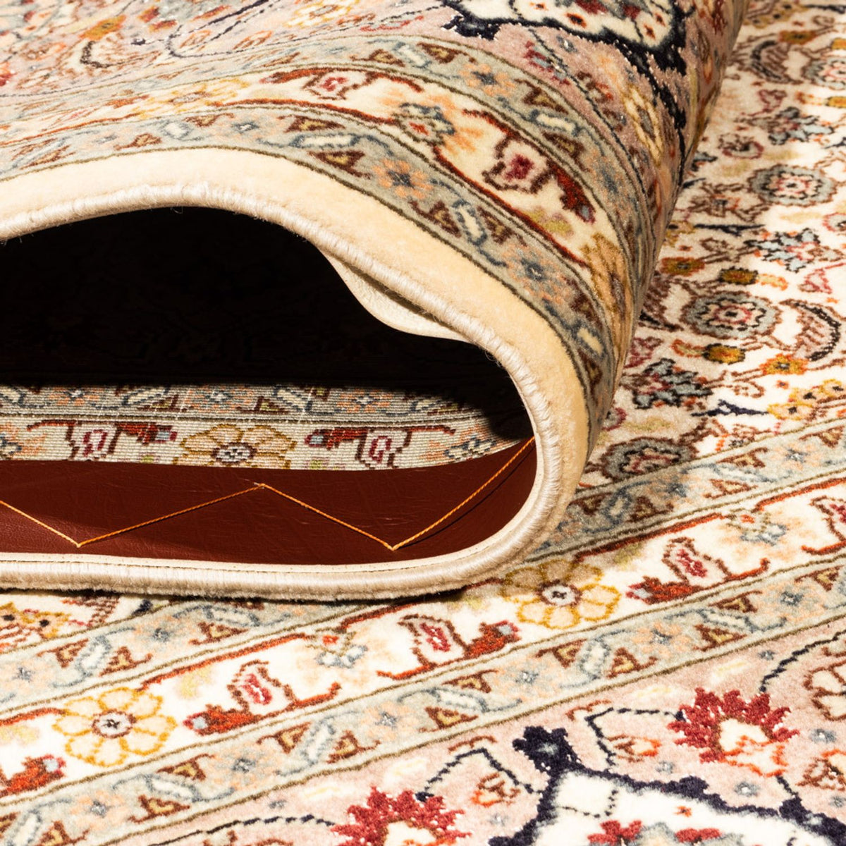 Perserteppich - Täbriz - Royal quadratisch - 206 x 204 cm - dunkelbeige