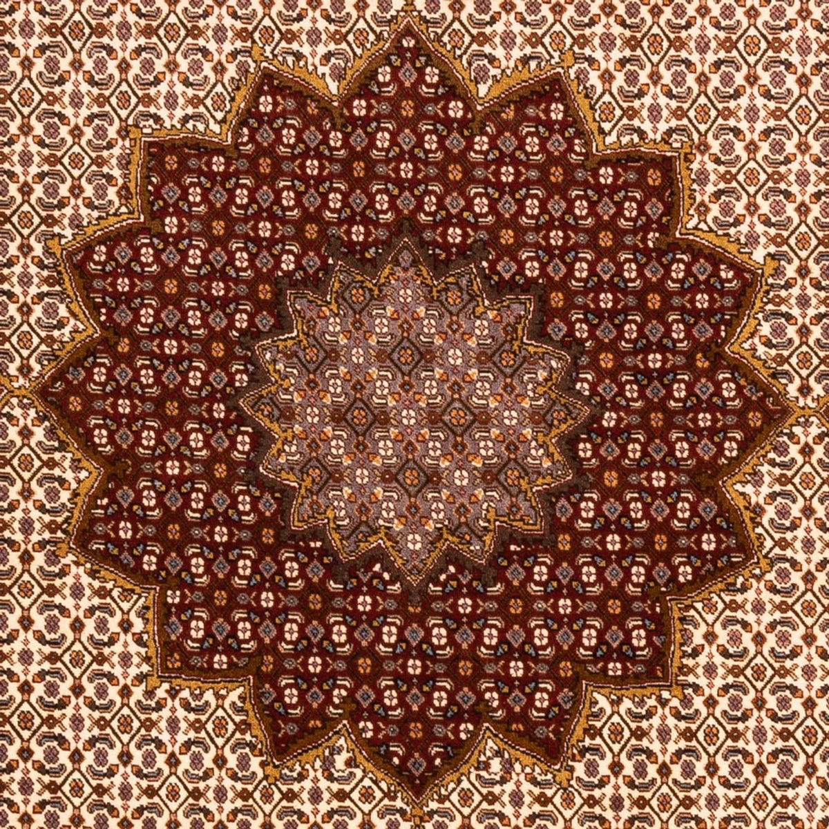 Perserteppich - Täbriz - Royal quadratisch - 256 x 250 cm - bordeauxrot