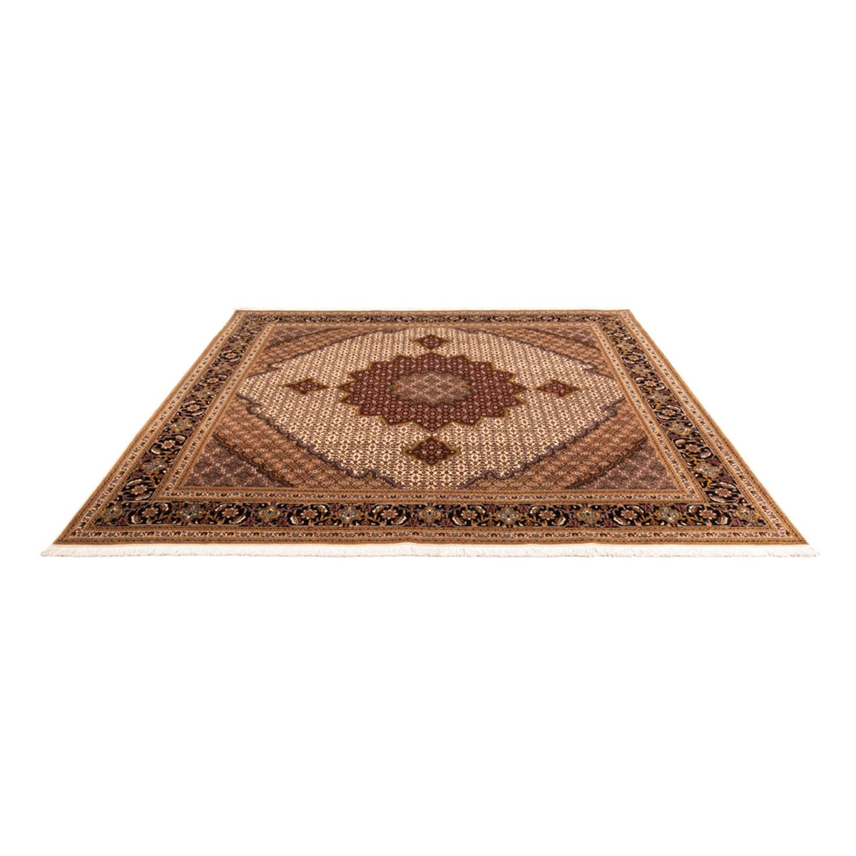 Perserteppich - Täbriz - Royal quadratisch - 256 x 250 cm - bordeauxrot