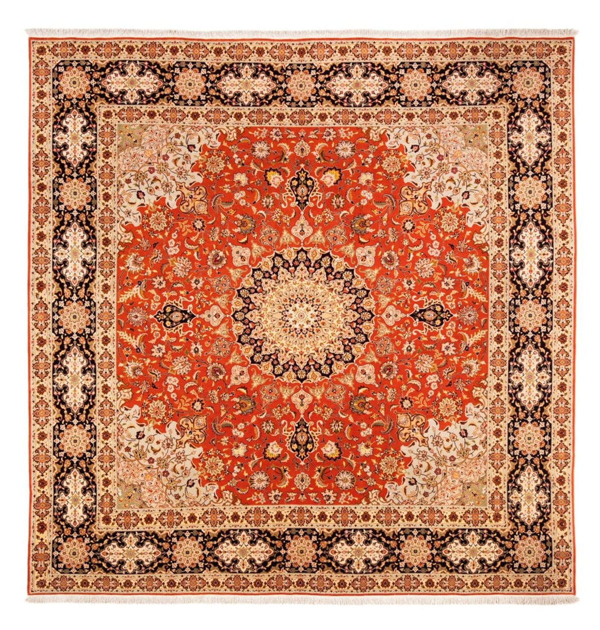 Perserteppich - Täbriz quadratisch - 253 x 249 cm - orange