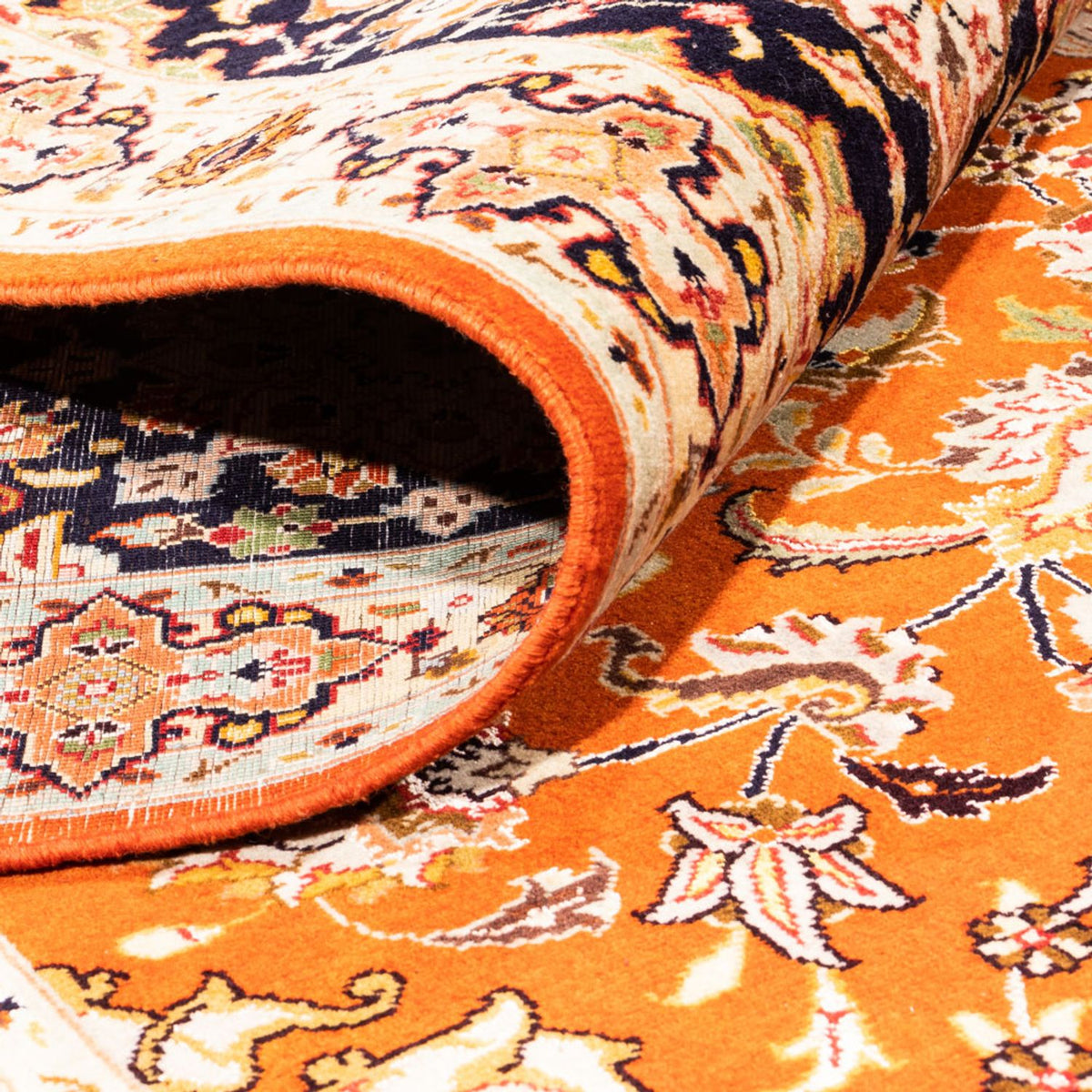 Perserteppich - Täbriz quadratisch - 253 x 249 cm - orange