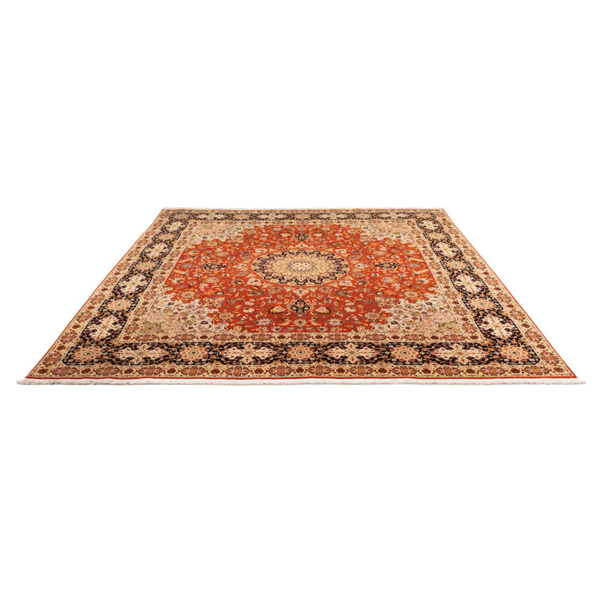 Perserteppich - Täbriz quadratisch - 253 x 249 cm - orange