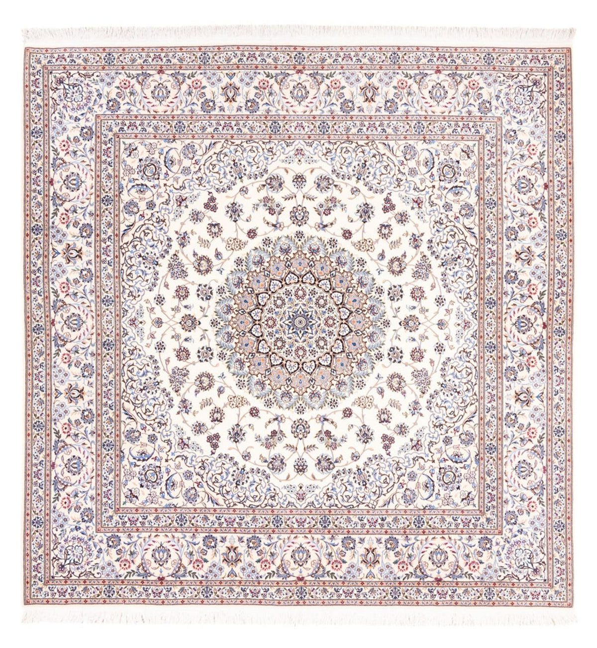 Perserteppich - Nain - Premium quadratisch - 203 x 201 cm - creme