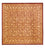 Seidenteppich - Ghom Seide - Premium quadratisch - 200 x 200 cm - gold