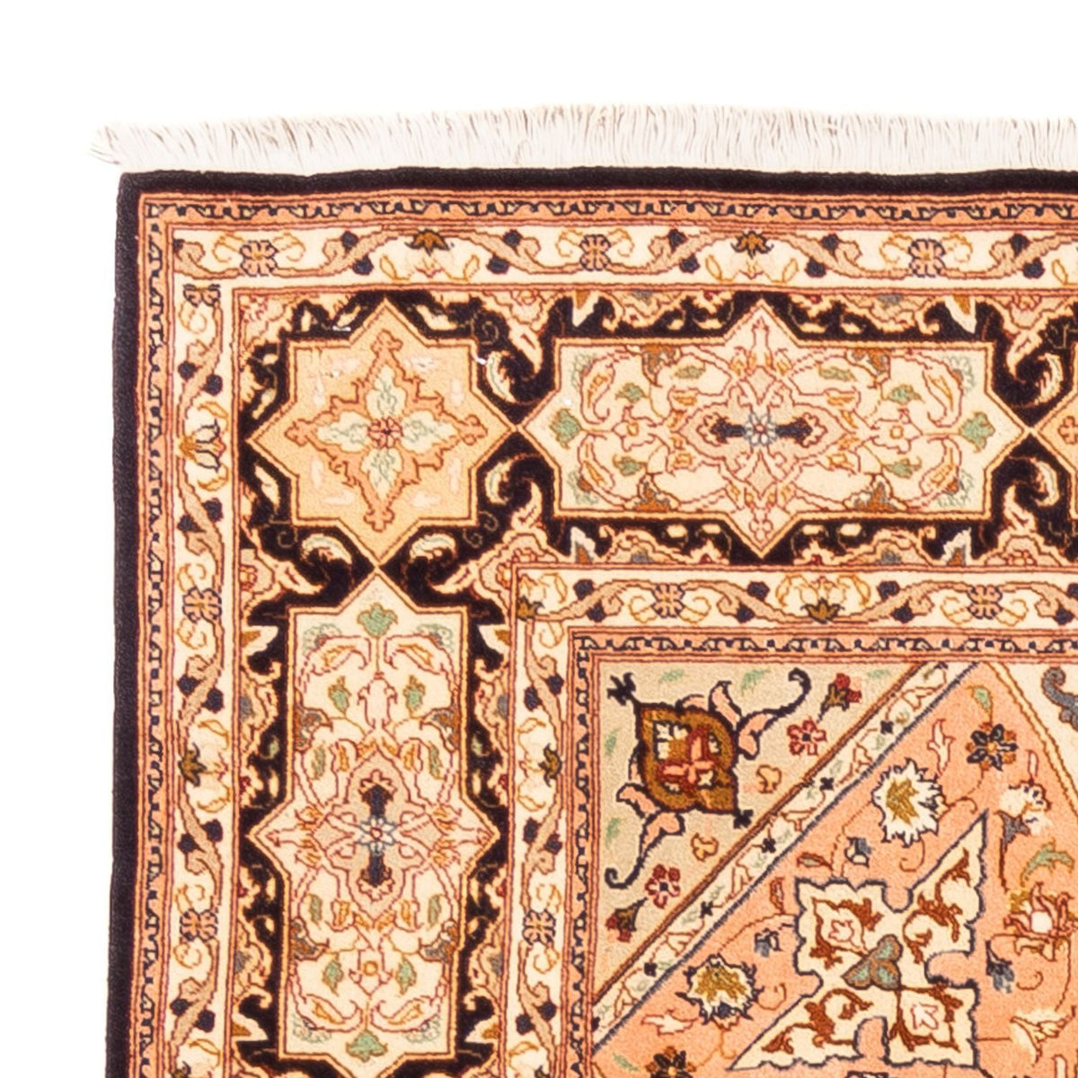 Perserteppich - Täbriz - Royal quadratisch - 200 x 200 cm - hellbeige