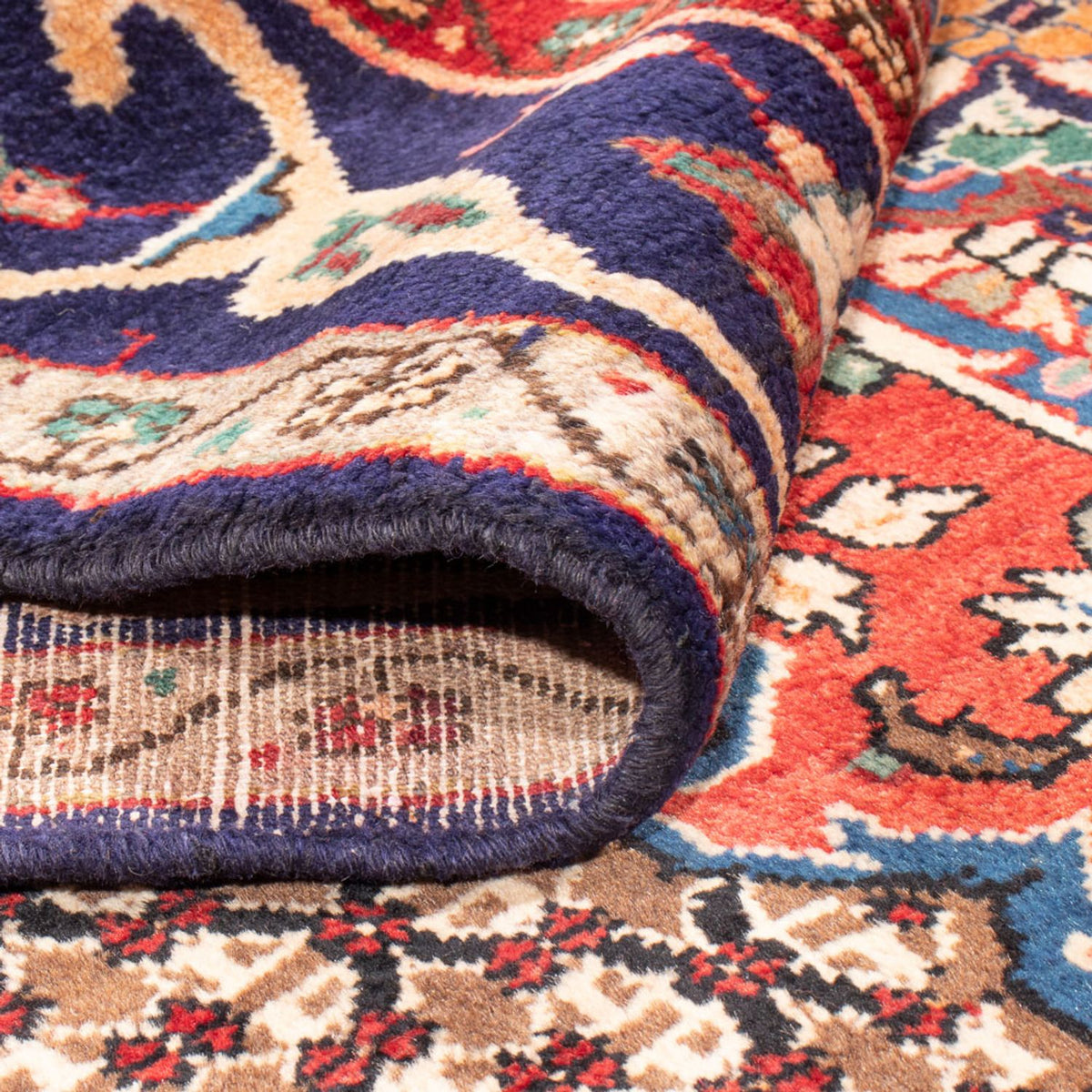 Perserteppich - Nomadic - 298 x 155 cm - dunkelblau