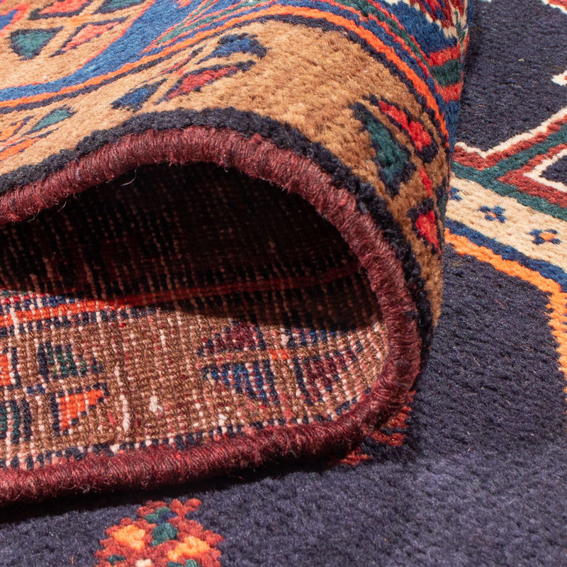 Läufer Perser - Nomadic - 380 x 153 cm - dunkelblau