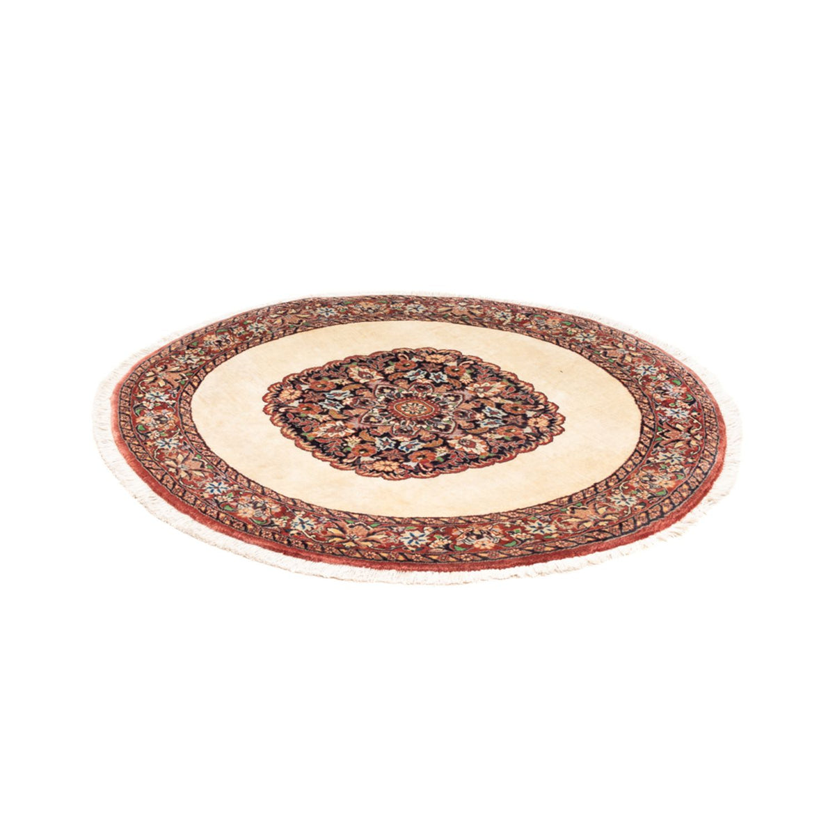 Perserteppich - Bidjar - Royal rund - 100 x 100 cm - creme