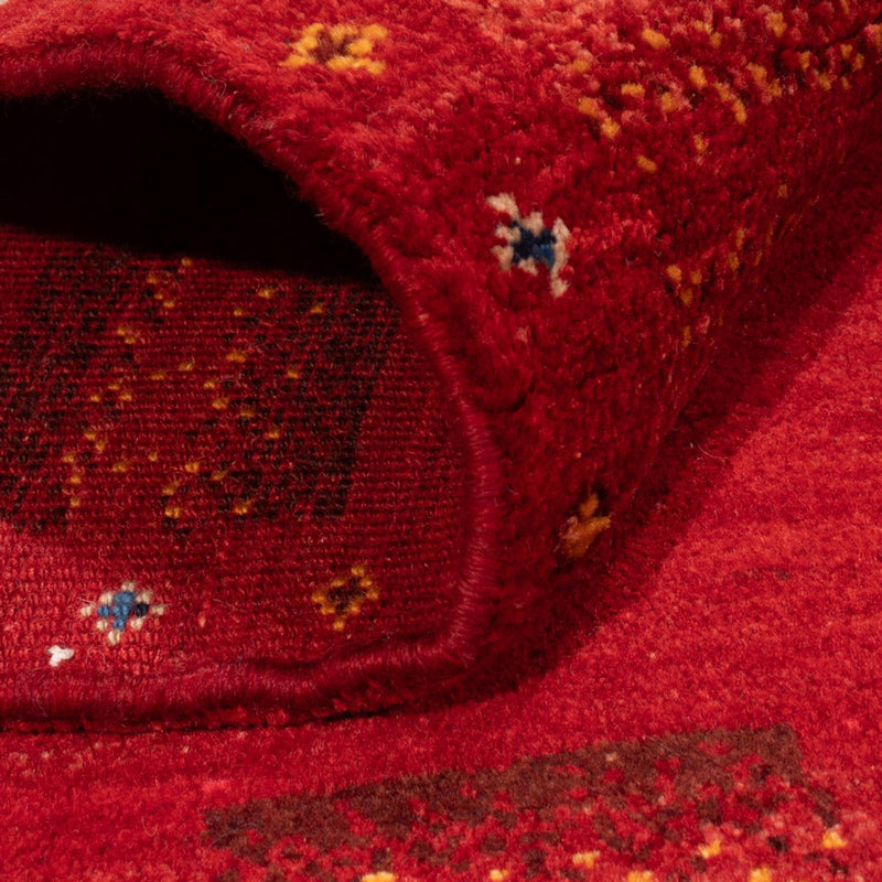 Gabbeh Teppich - Perser - 144 x 104 cm - dunkelrot