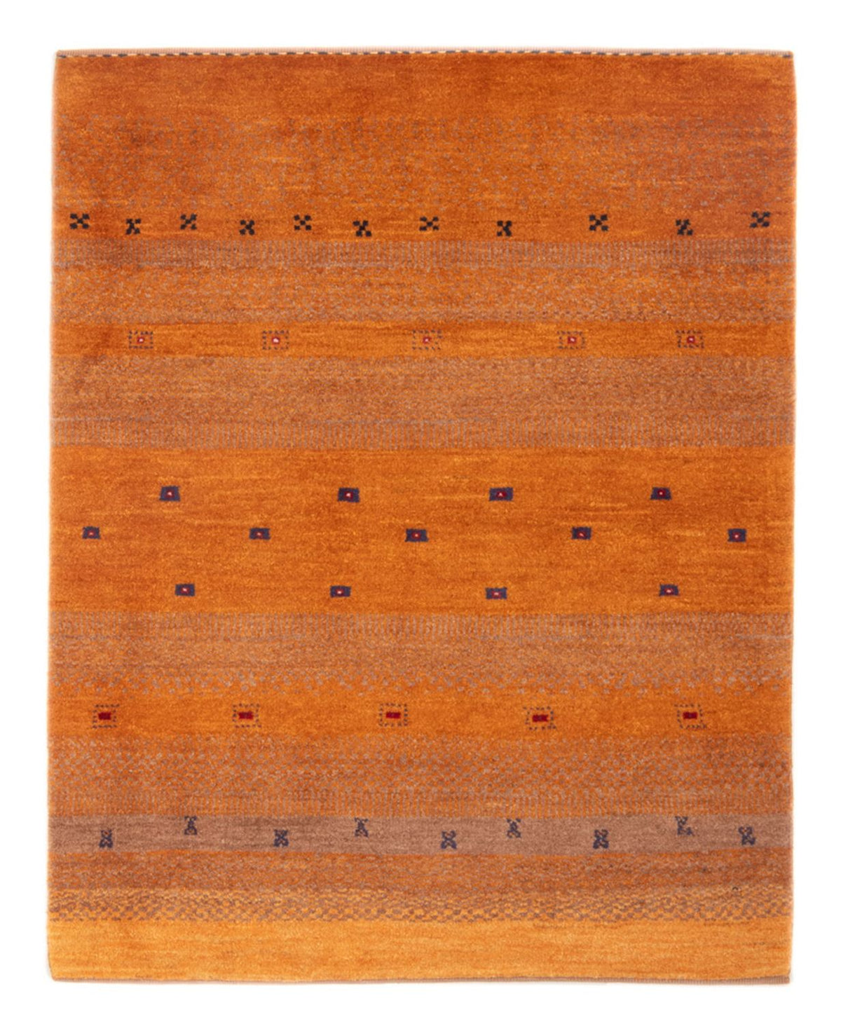 Gabbeh Teppich - Perser - 145 x 100 cm - terrakotta