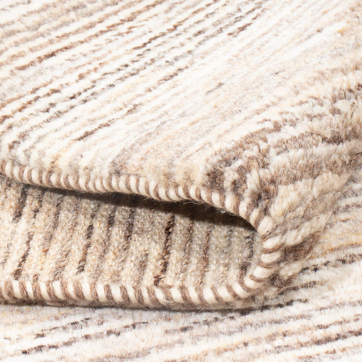 Gabbeh Teppich - Perser - 128 x 100 cm - natur