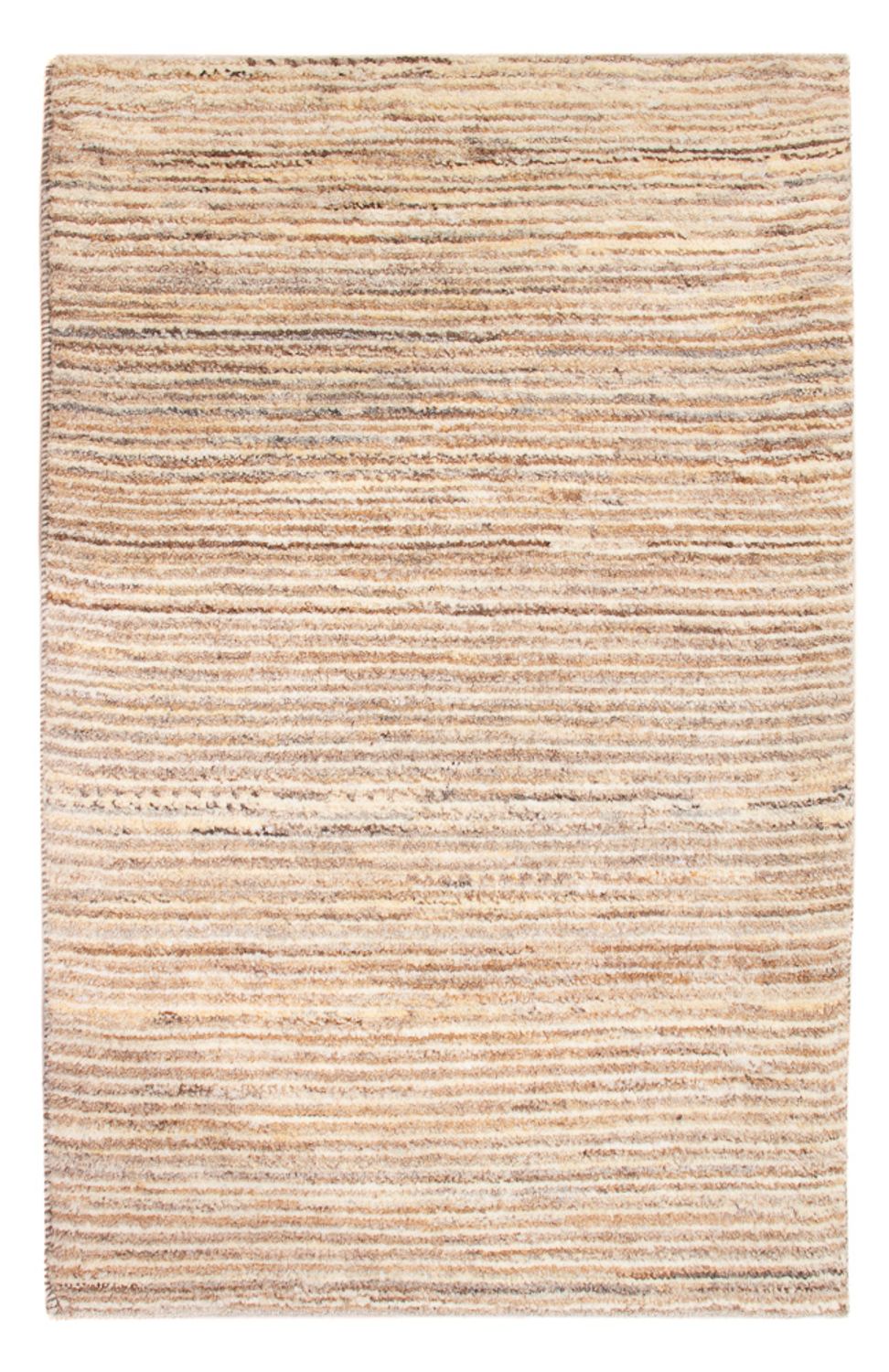 Gabbeh Teppich - Perser - 93 x 61 cm - dunkelbeige