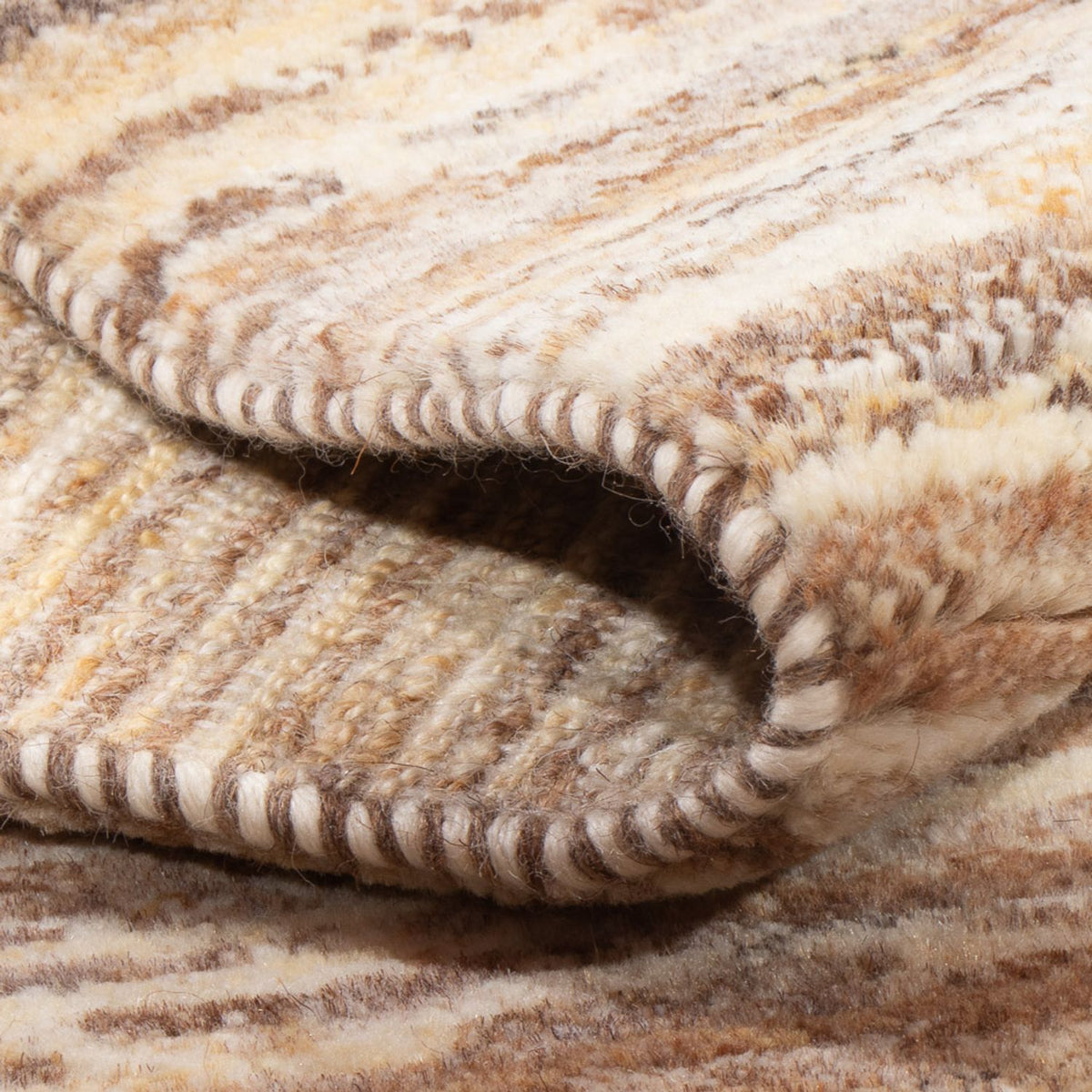 Gabbeh Teppich - Perser - 95 x 62 cm - dunkelbeige